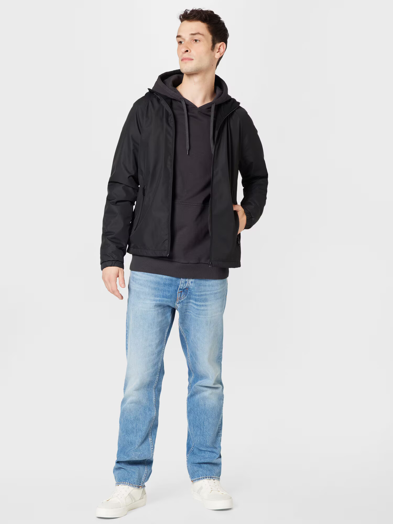 JACK & JONES Prechodná bunda čierna - Pepit.sk