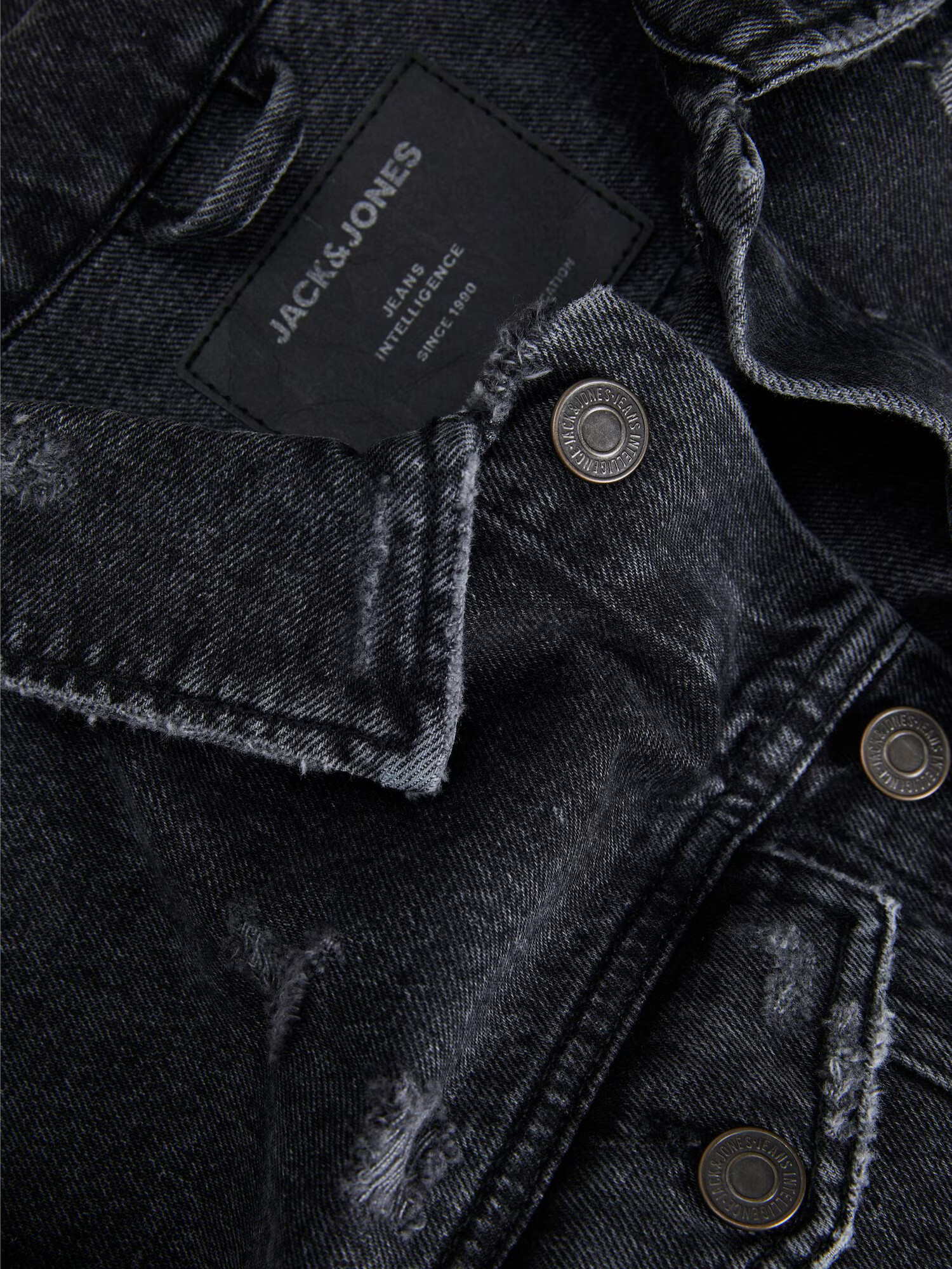 JACK & JONES Prechodná bunda čierny denim - Pepit.sk