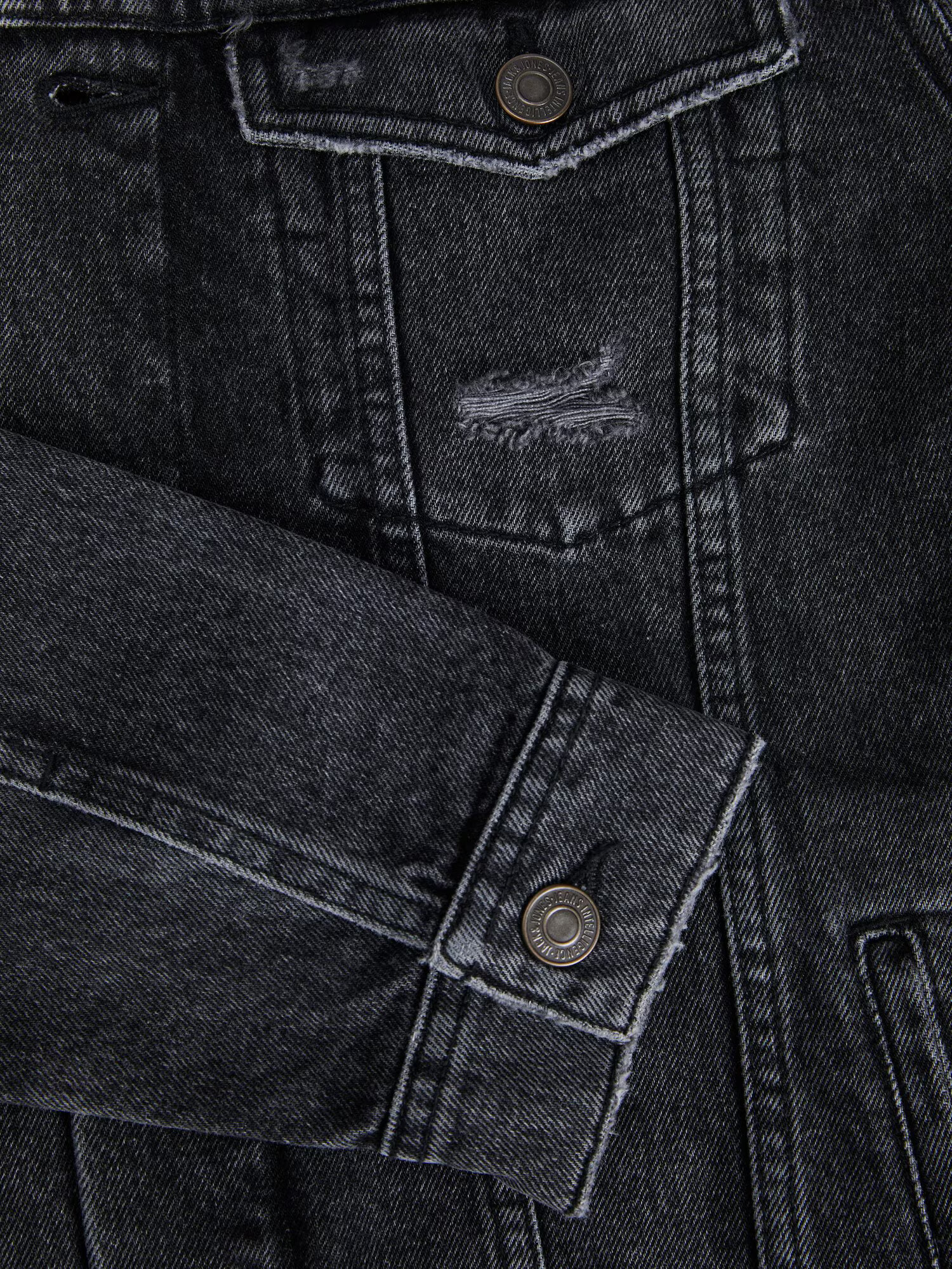 JACK & JONES Prechodná bunda čierny denim - Pepit.sk