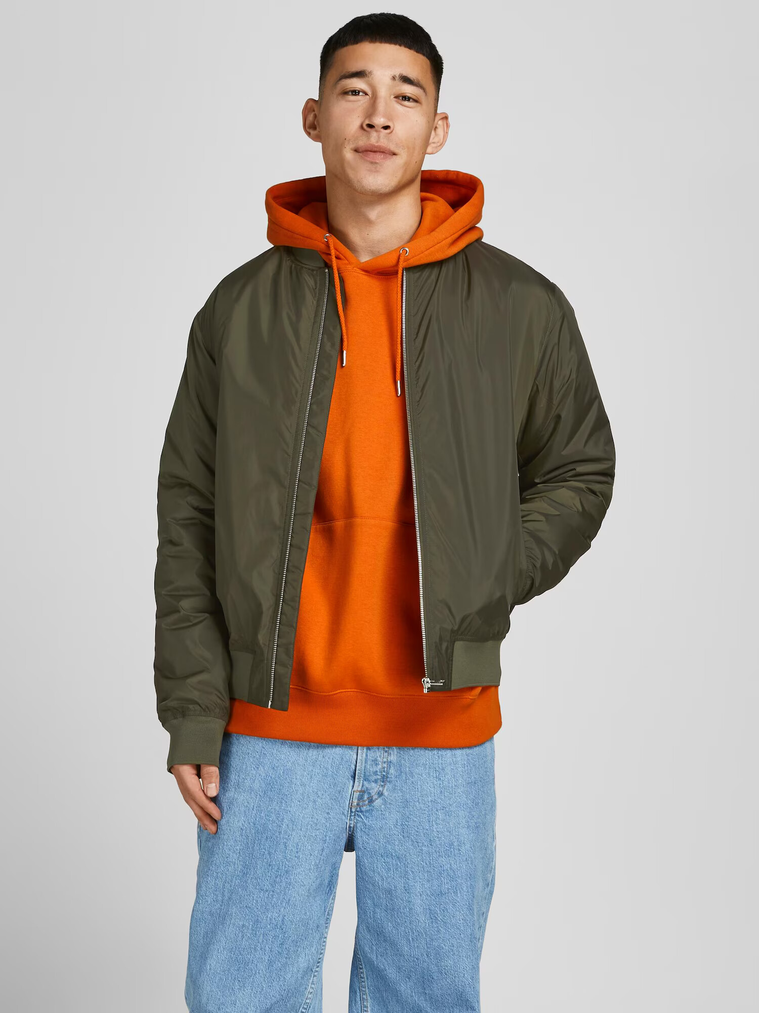 JACK & JONES Prechodná bunda 'Clay' tmavozelená - Pepit.sk