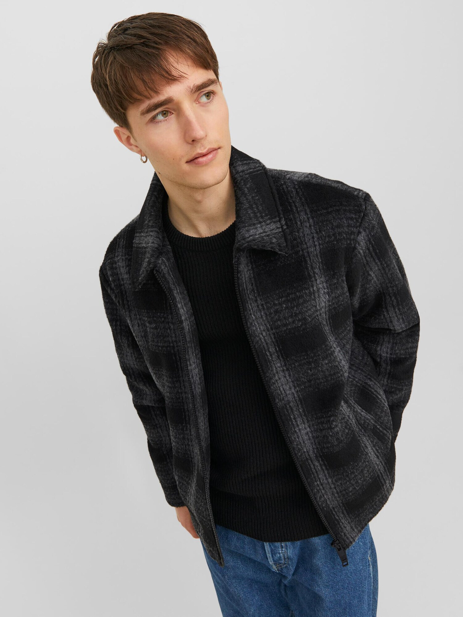 JACK & JONES Prechodná bunda 'COLE' sivá / čierna - Pepit.sk