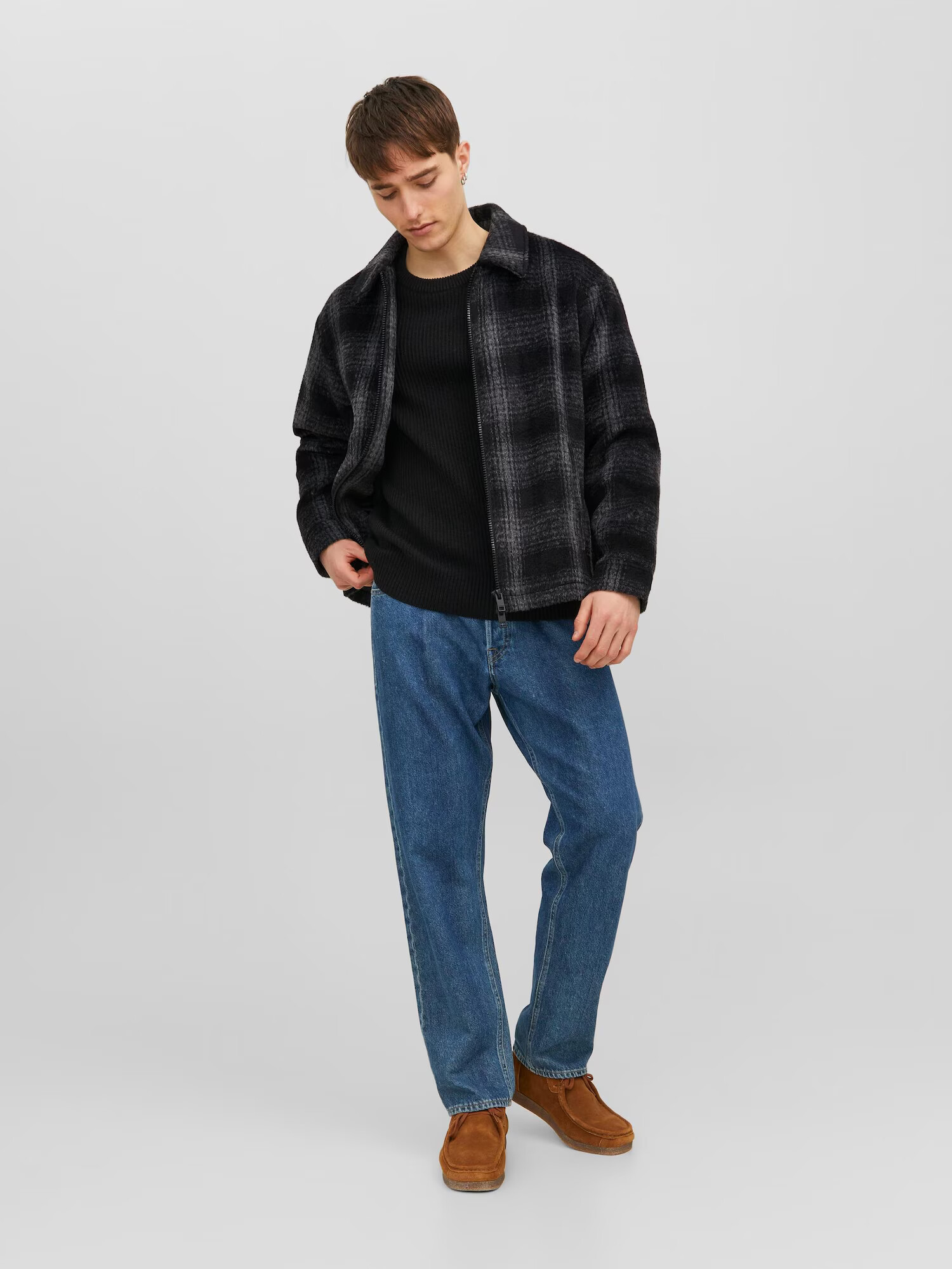 JACK & JONES Prechodná bunda 'COLE' sivá / čierna - Pepit.sk