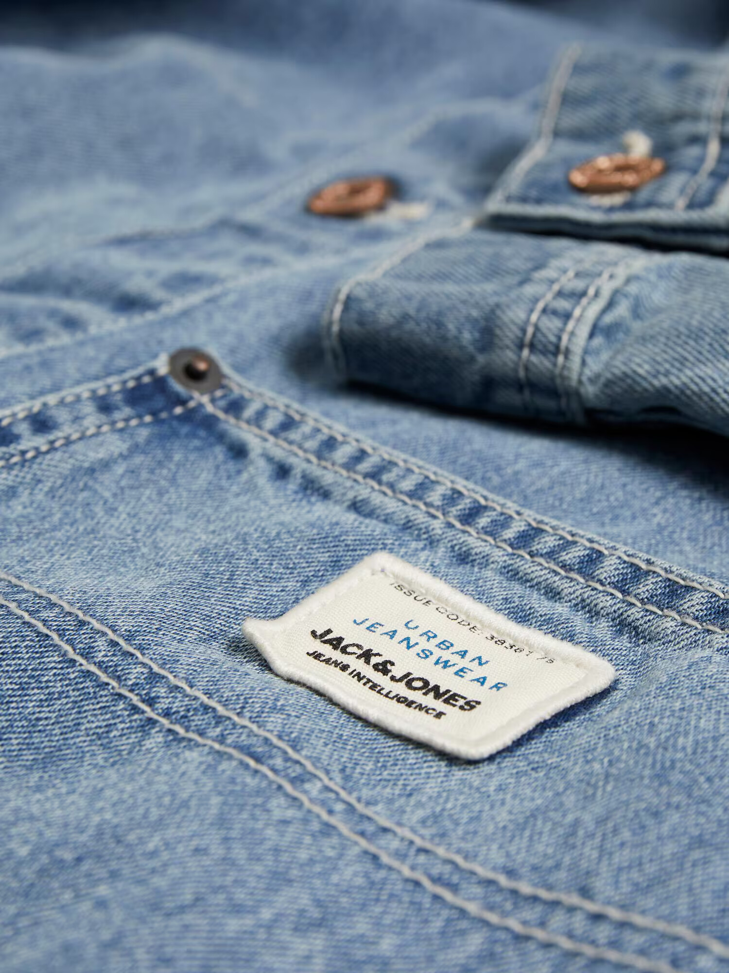 JACK & JONES Prechodná bunda 'DEREK' tmelová / modrá denim - Pepit.sk