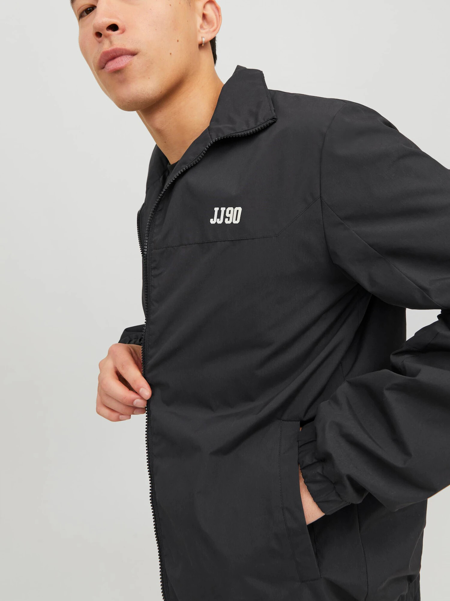 JACK & JONES Prechodná bunda 'Dover' čierna / biela - Pepit.sk