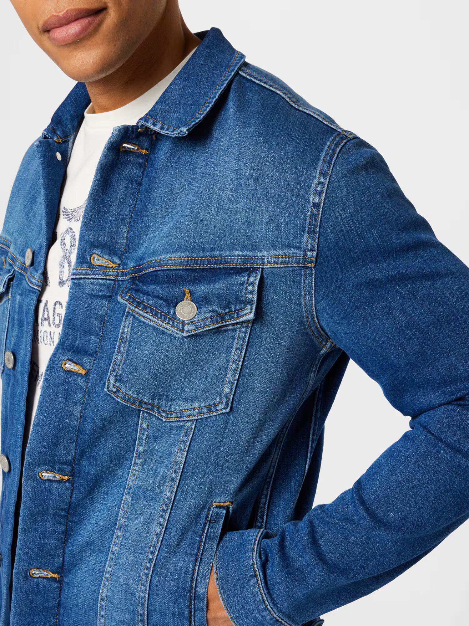 JACK & JONES Prechodná bunda 'Ialvin' modrá denim - Pepit.sk