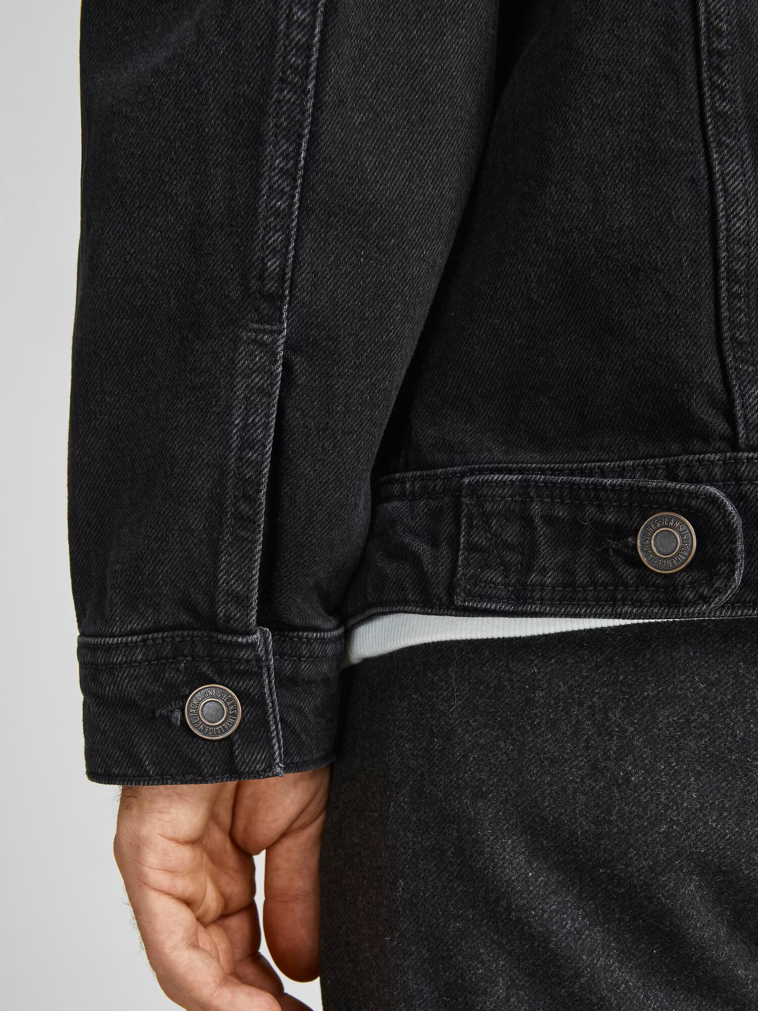 JACK & JONES Prechodná bunda 'Jean' čierny denim - Pepit.sk