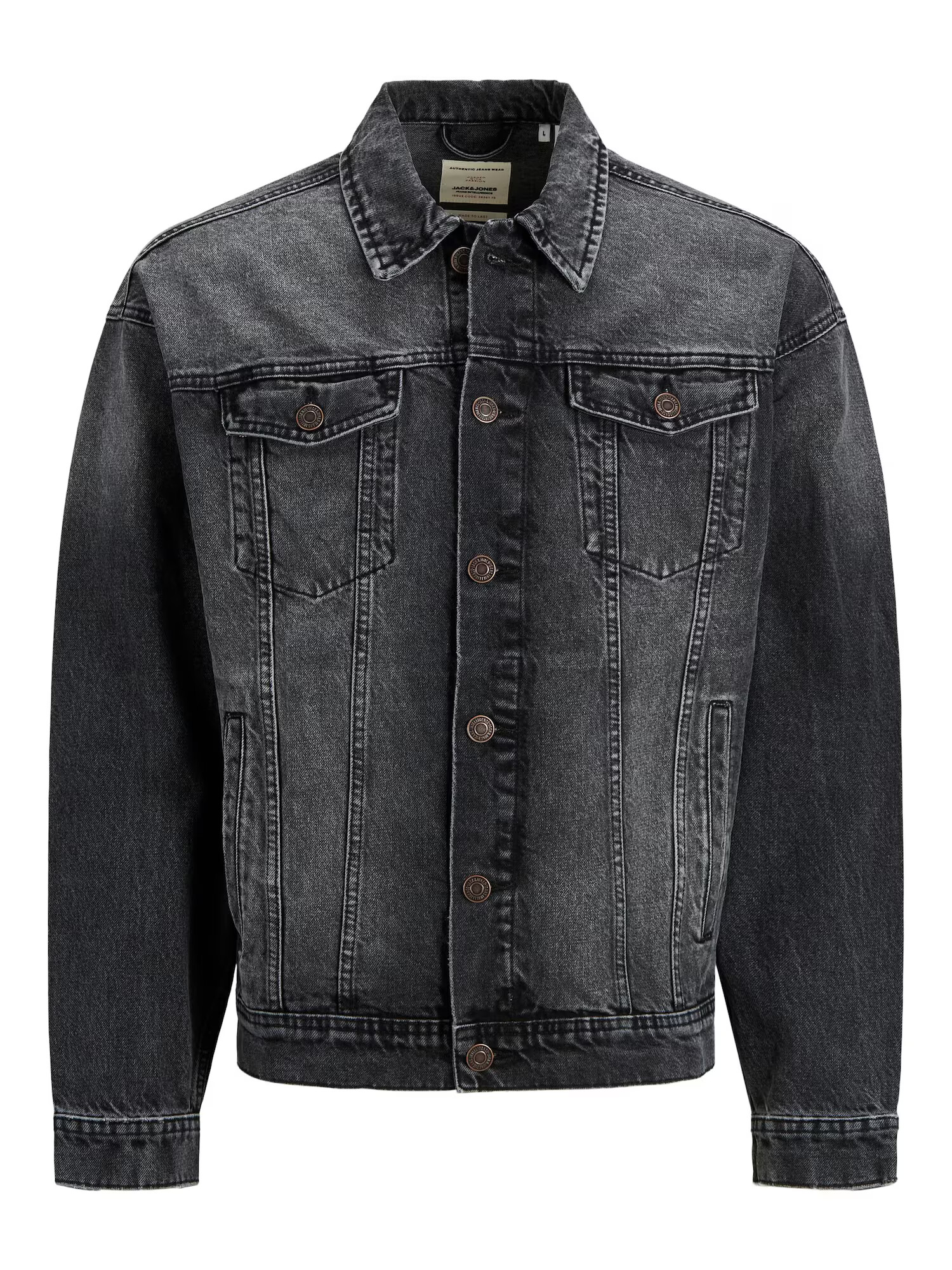 JACK & JONES Prechodná bunda 'Jean' čierny denim - Pepit.sk