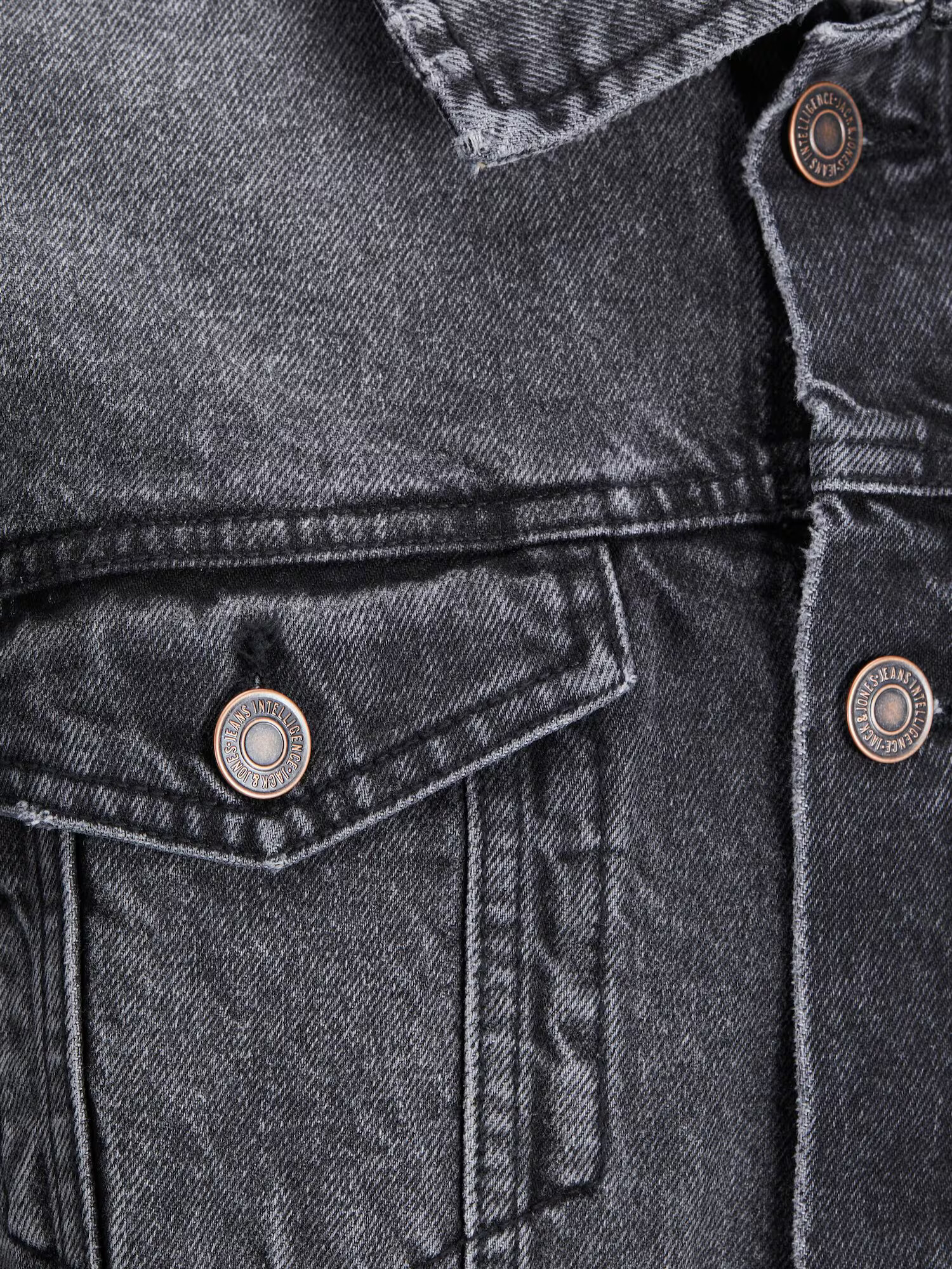 JACK & JONES Prechodná bunda 'Jean' čierny denim - Pepit.sk