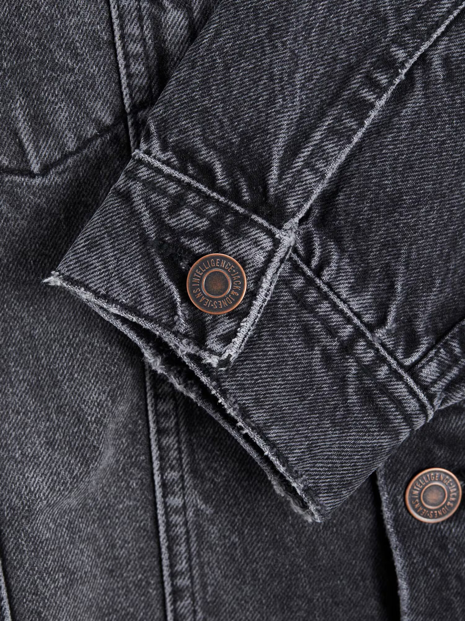 JACK & JONES Prechodná bunda 'Jean' čierny denim - Pepit.sk