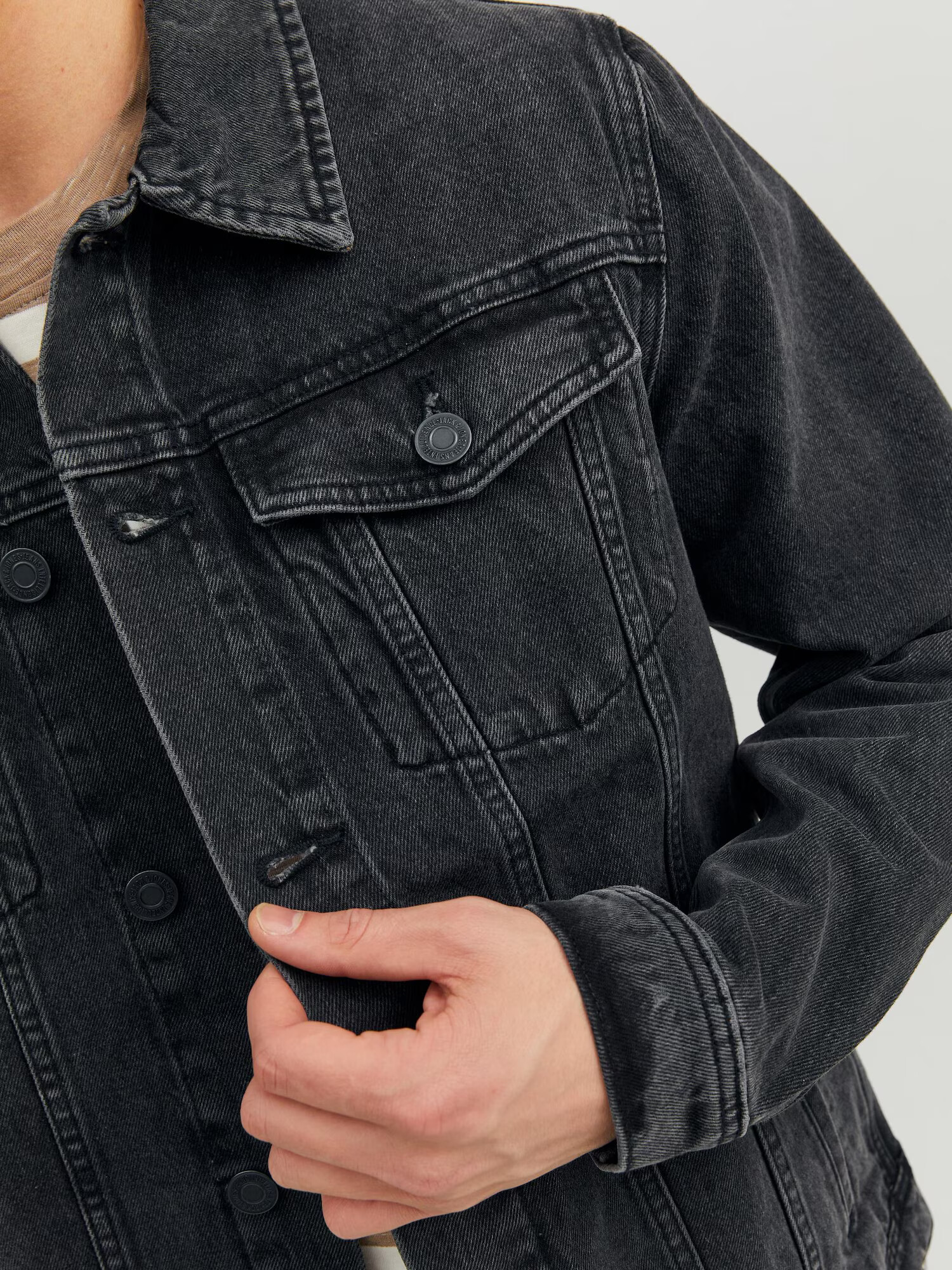 JACK & JONES Prechodná bunda 'Jean' čierna - Pepit.sk