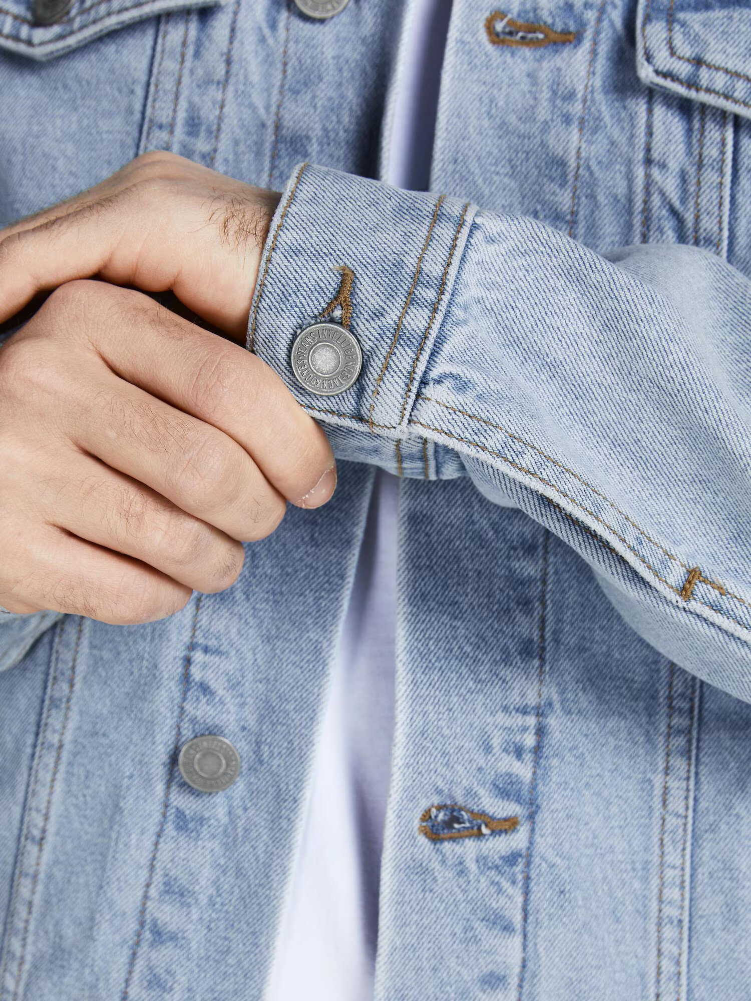 JACK & JONES Prechodná bunda 'Jean' modrá denim - Pepit.sk