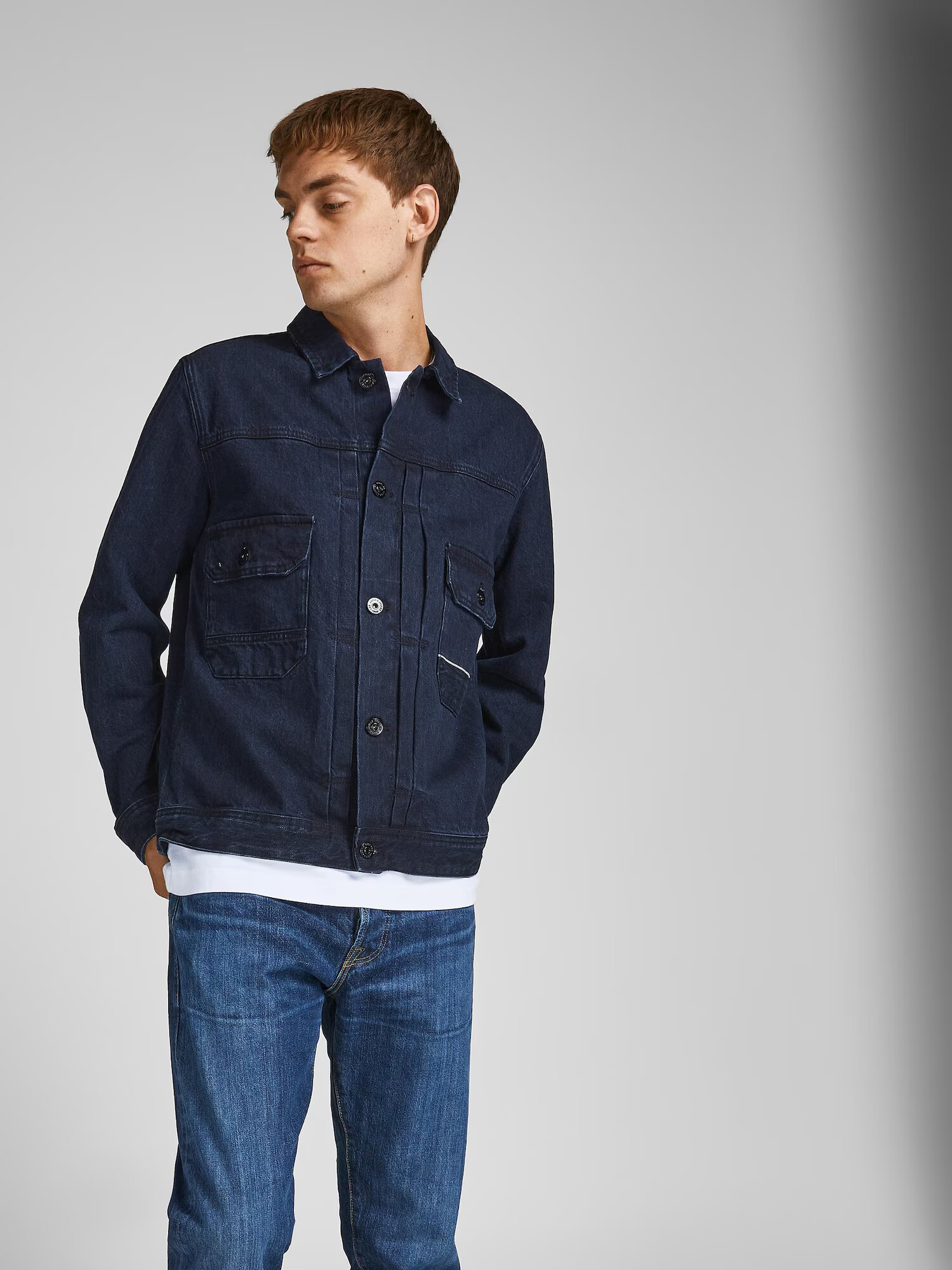 JACK & JONES Prechodná bunda 'Kevin' tmavomodrá - Pepit.sk