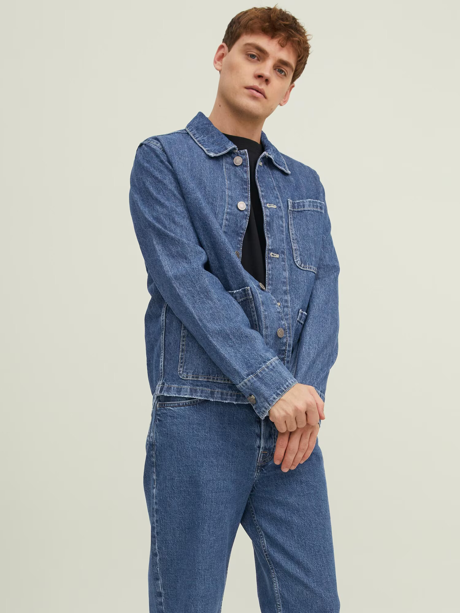 JACK & JONES Prechodná bunda 'Lucas' modrá denim - Pepit.sk