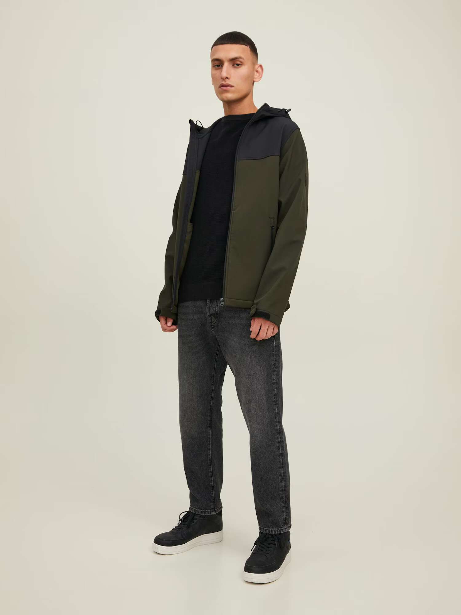 JACK & JONES Prechodná bunda 'Marvin' tmavomodrá / kaki - Pepit.sk