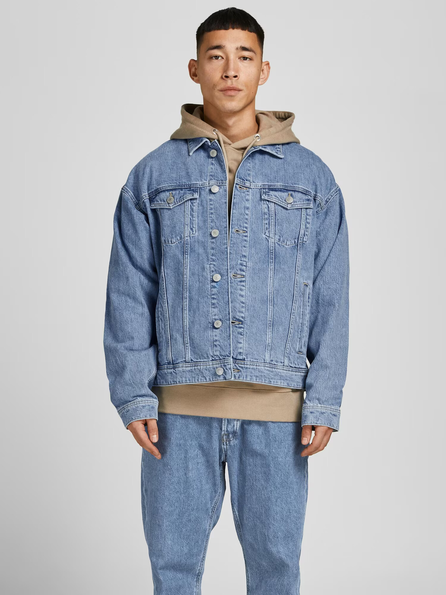 JACK & JONES Prechodná bunda modrá denim - Pepit.sk