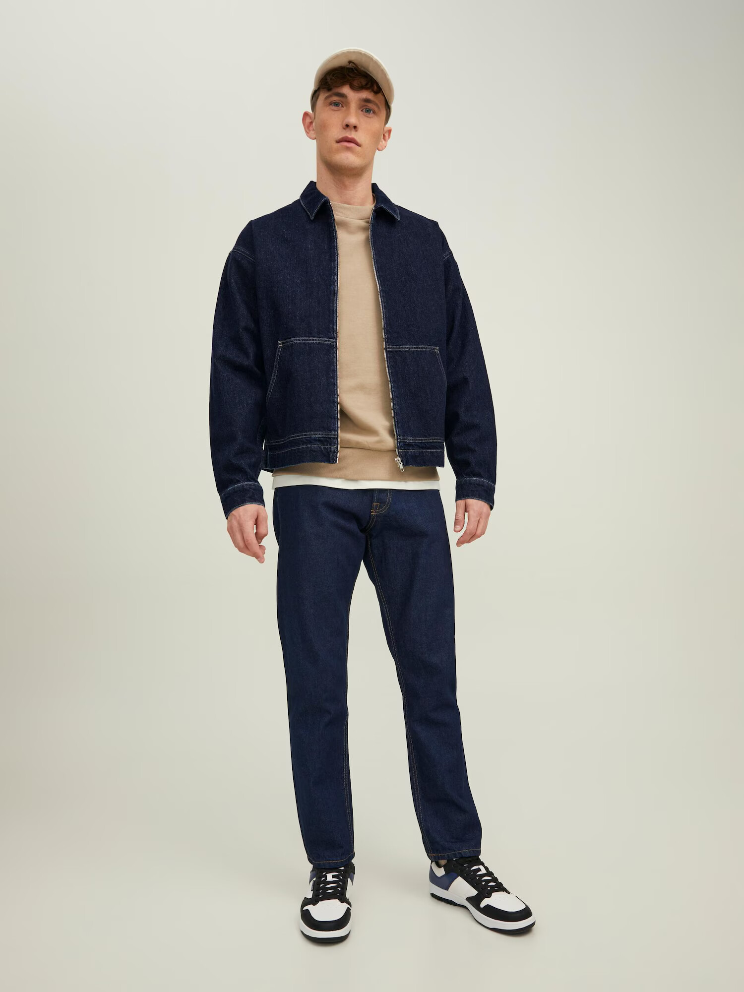 JACK & JONES Prechodná bunda modrá denim - Pepit.sk