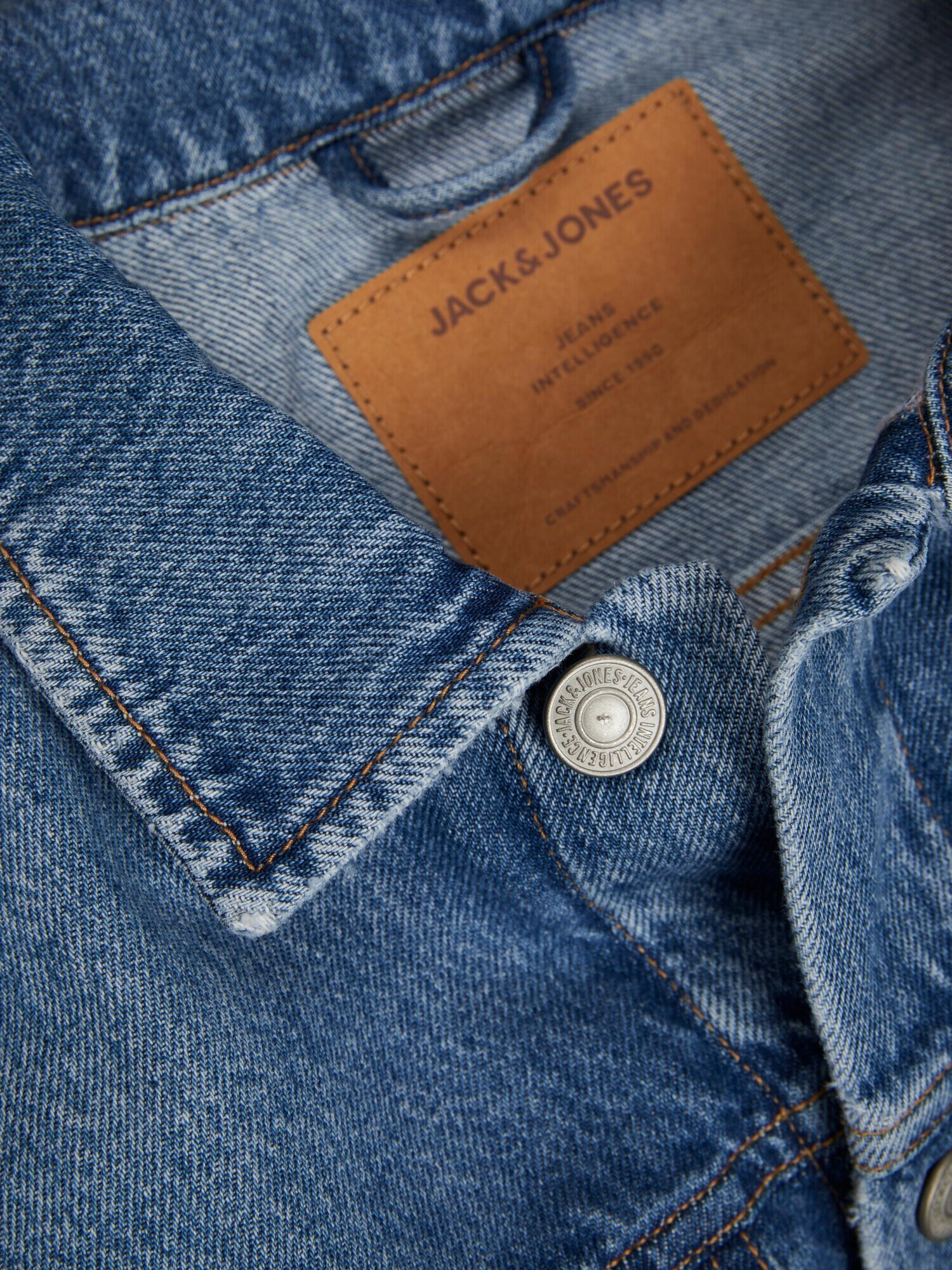 JACK & JONES Prechodná bunda modrá denim - Pepit.sk