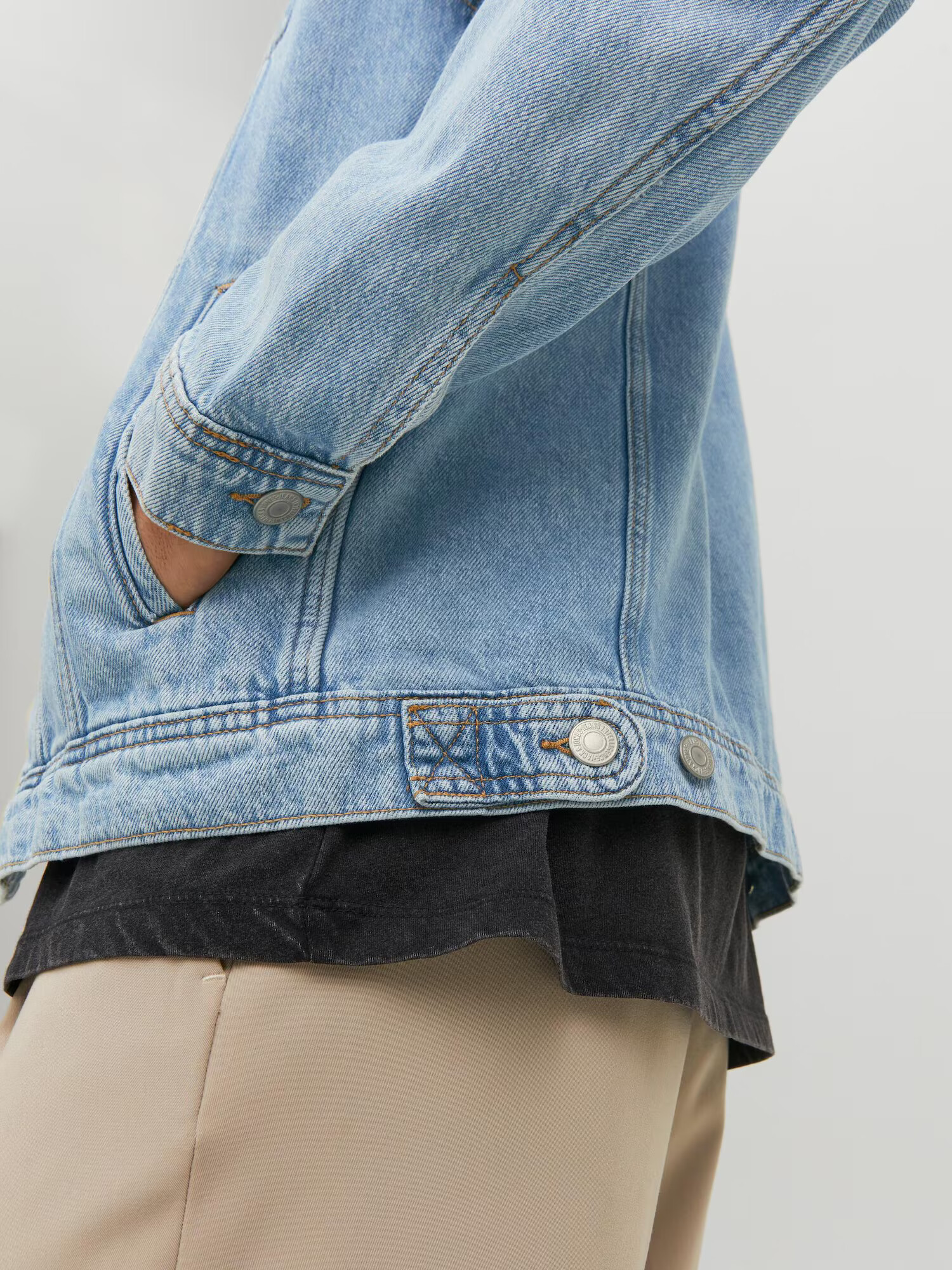 JACK & JONES Prechodná bunda modrá denim - Pepit.sk