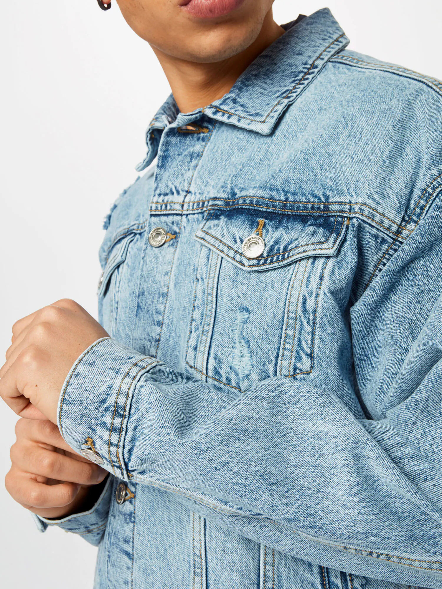 JACK & JONES Prechodná bunda modrá denim - Pepit.sk