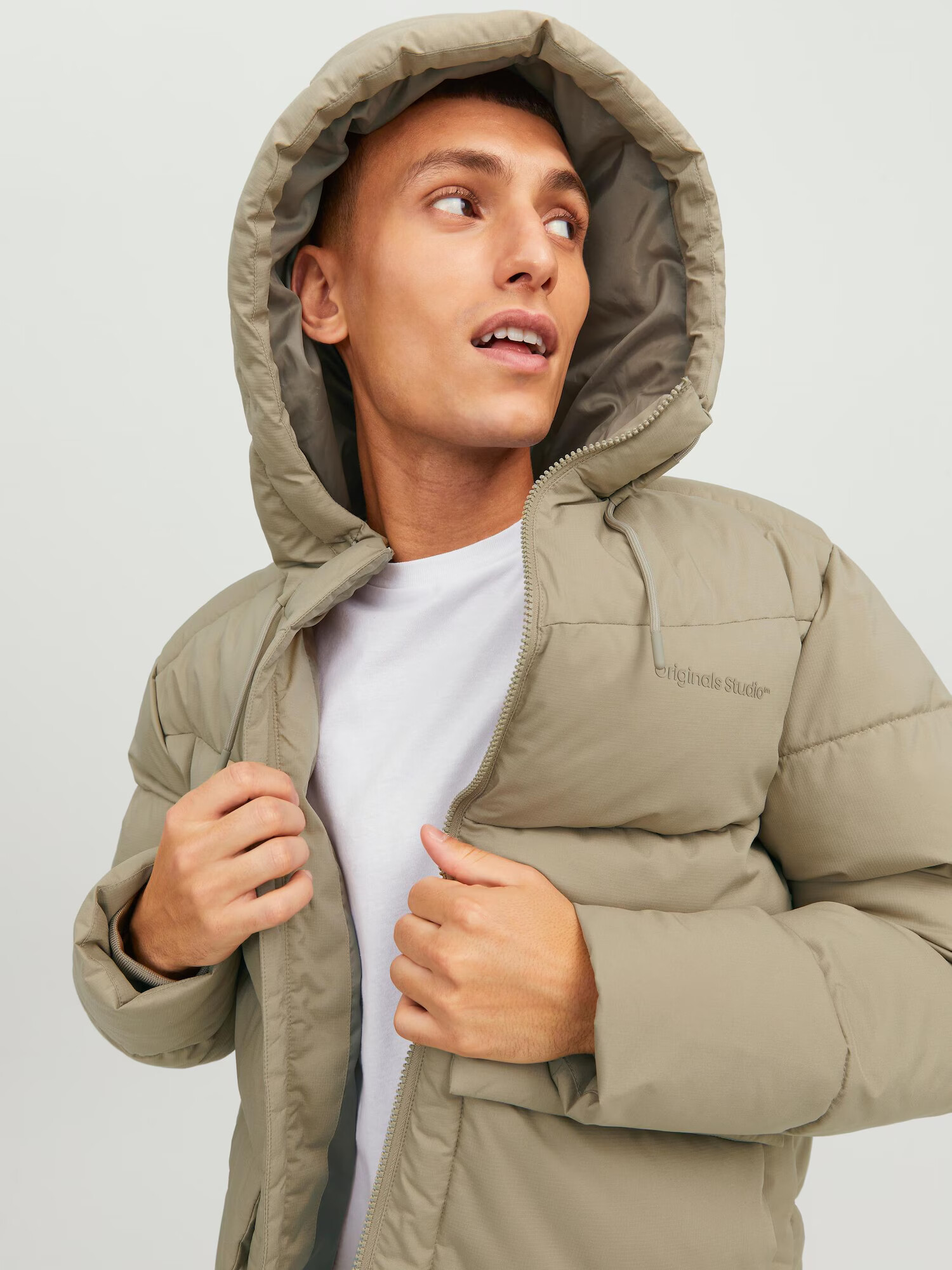 JACK & JONES Prechodná bunda 'Vesterbro' tmavobéžová - Pepit.sk