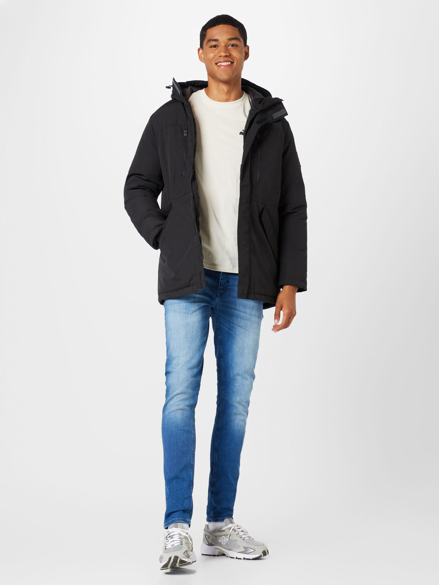 JACK & JONES Prechodná parka 'Bach' čierna - Pepit.sk