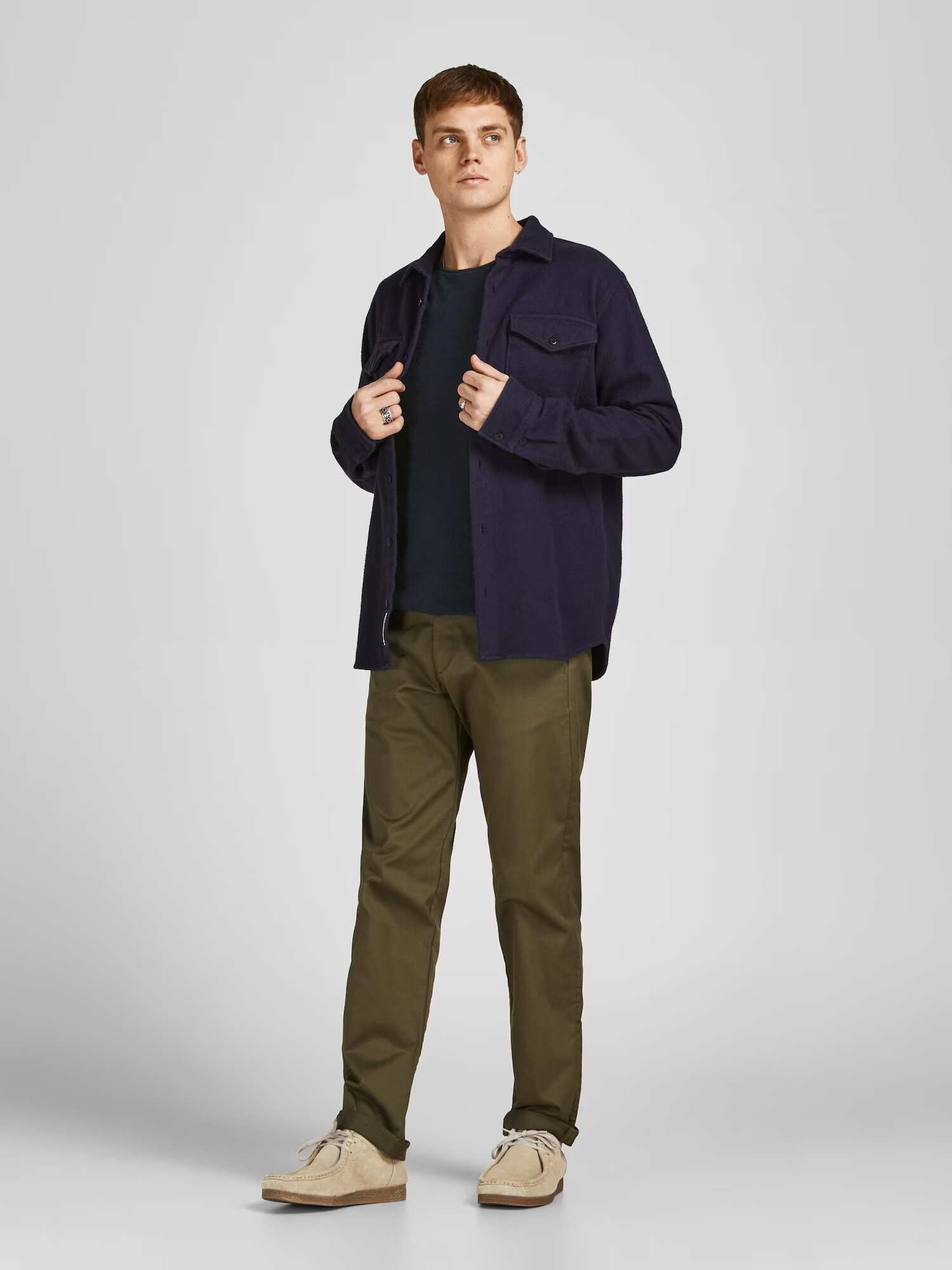 JACK & JONES Sveter 'George' tmavomodrá - Pepit.sk