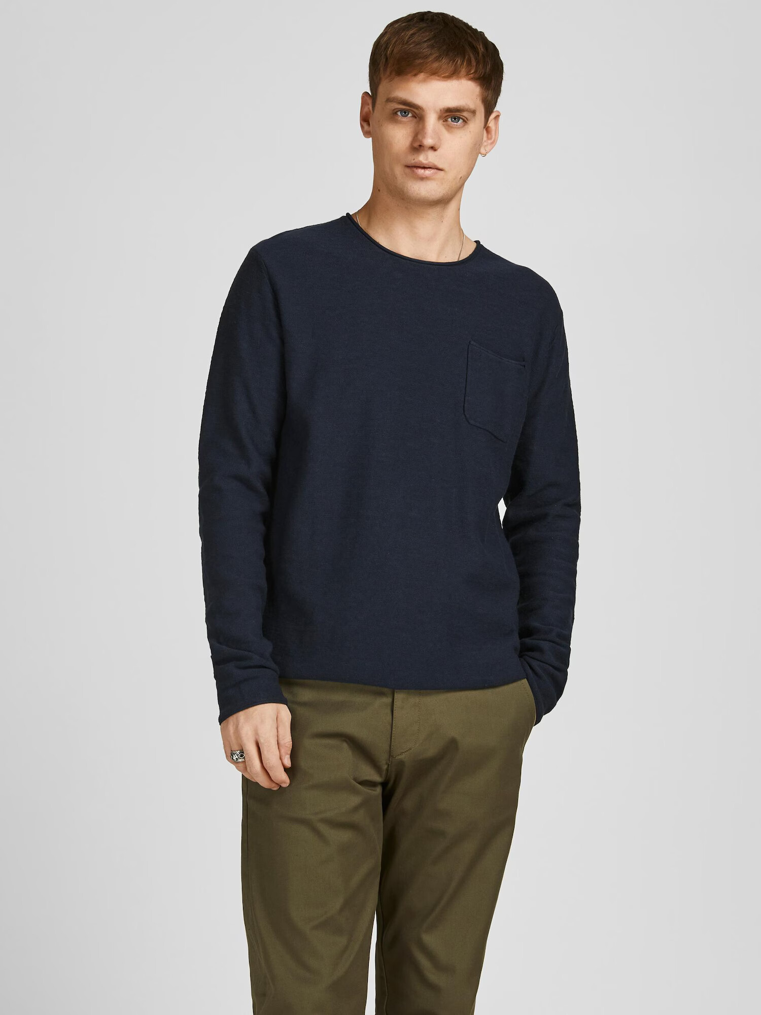 JACK & JONES Sveter 'George' tmavomodrá - Pepit.sk