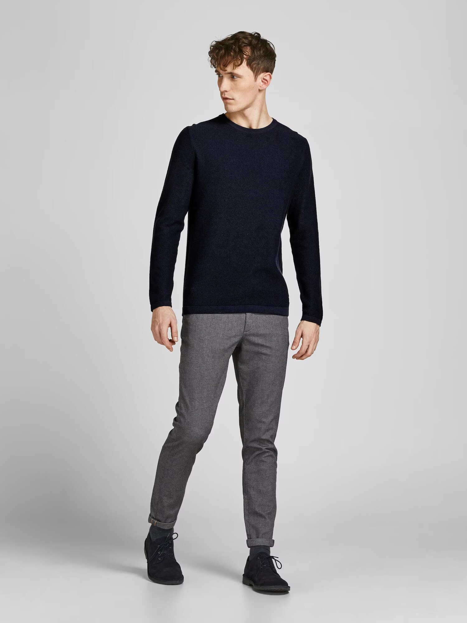 JACK & JONES Sveter 'Gustav' tmavomodrá - Pepit.sk