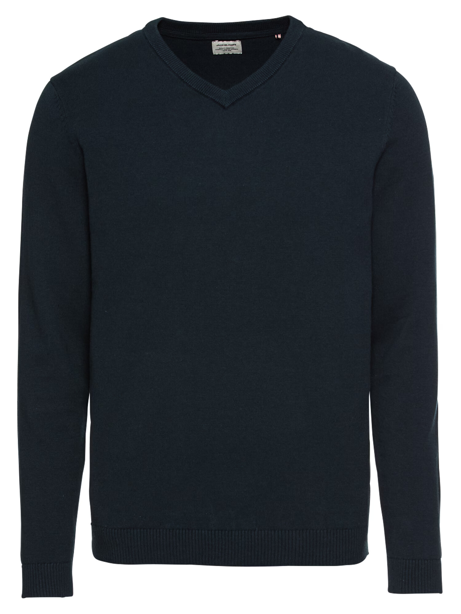 JACK & JONES Sveter 'JJEBASIC KNIT V-NECK' tmavomodrá - Pepit.sk