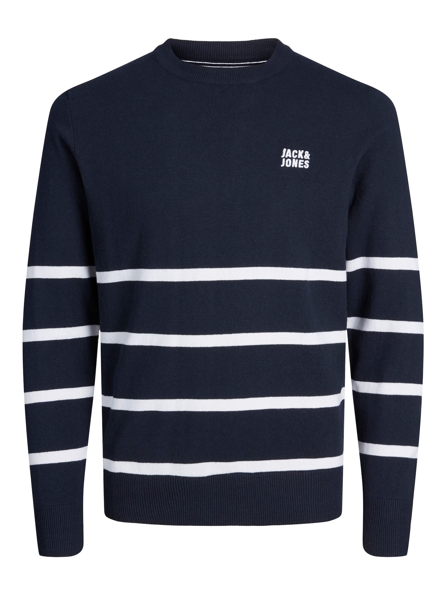 JACK & JONES Sveter námornícka modrá / biela - Pepit.sk