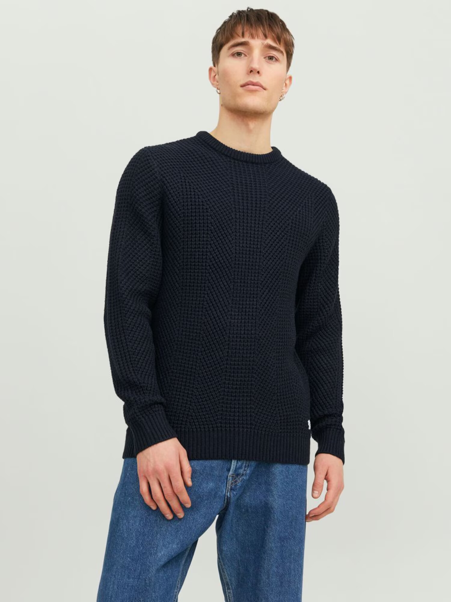 JACK & JONES Sveter 'Standford' námornícka modrá - Pepit.sk