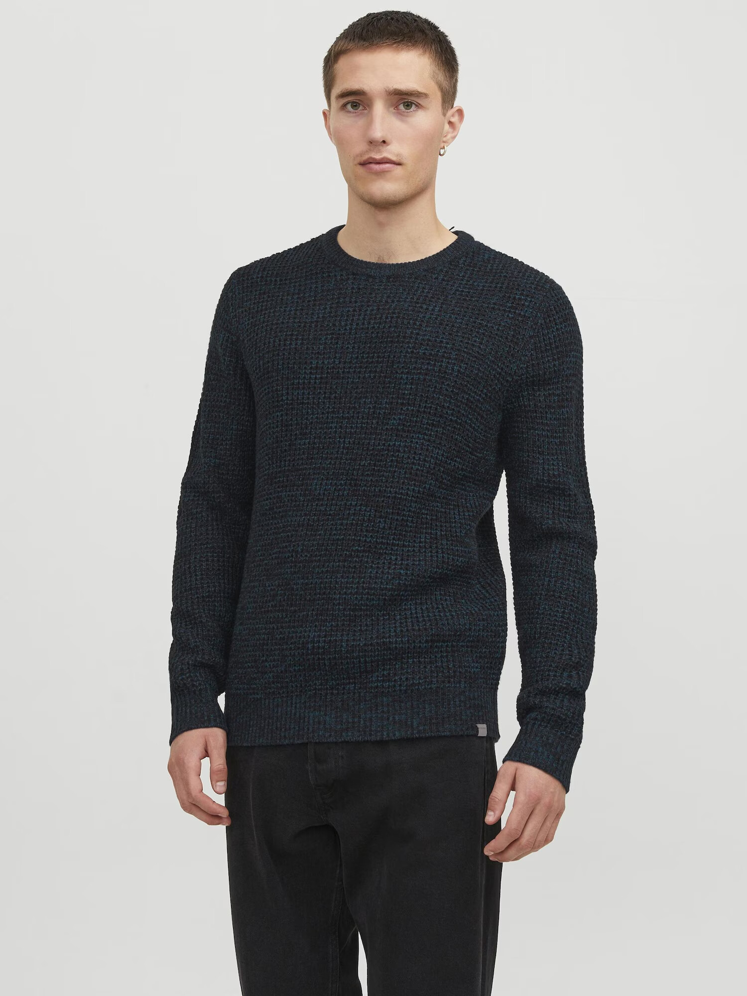 JACK & JONES Sveter 'William' námornícka modrá / nefritová - Pepit.sk