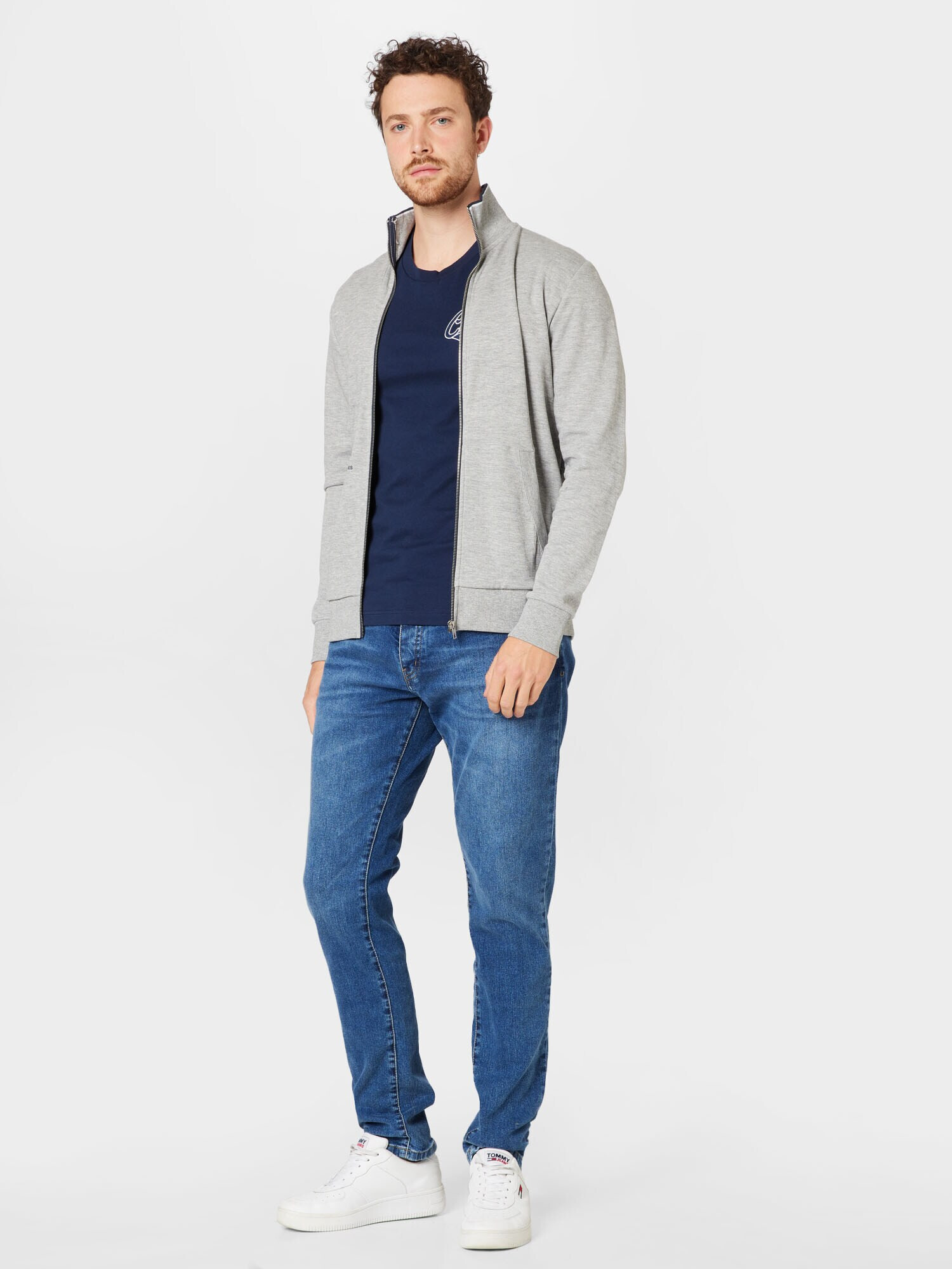 JACK & JONES Tepláková bunda 'AIDEN' svetlosivá - Pepit.sk