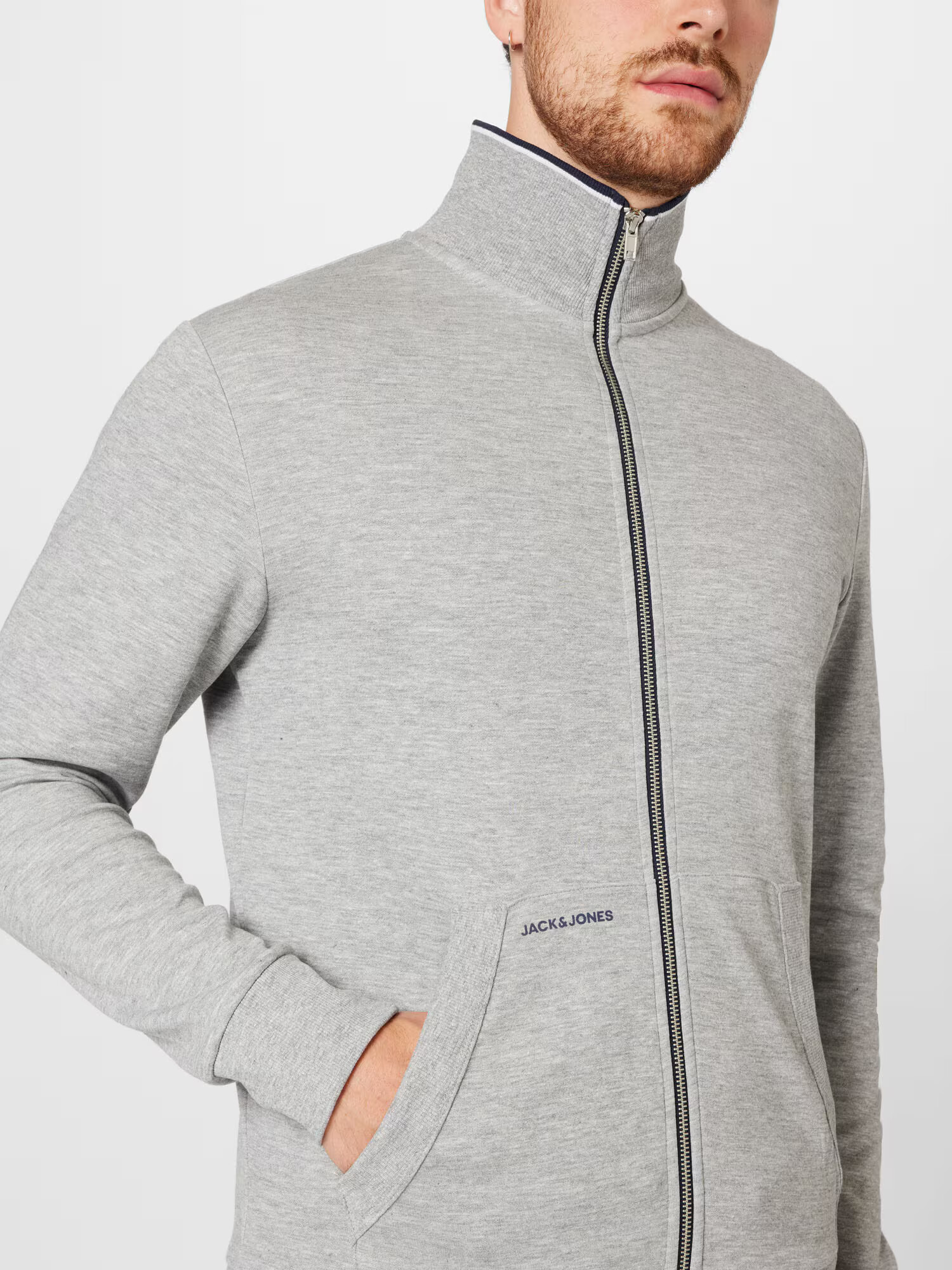 JACK & JONES Tepláková bunda 'AIDEN' svetlosivá - Pepit.sk