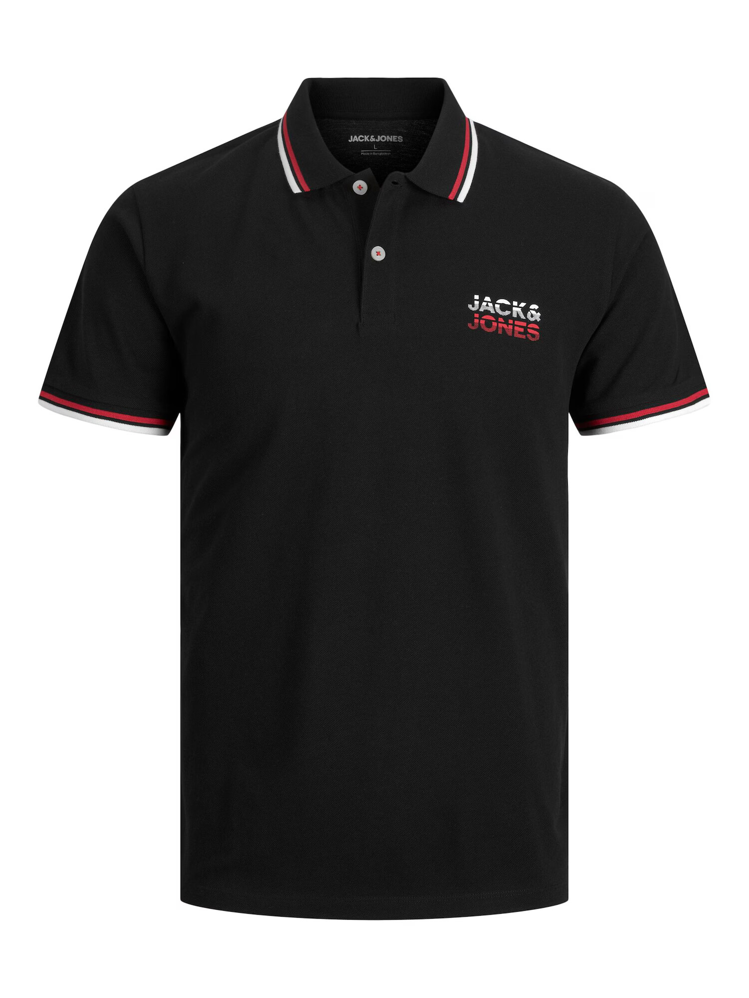 JACK & JONES Tričko 'Atlas' červená / čierna / biela - Pepit.sk