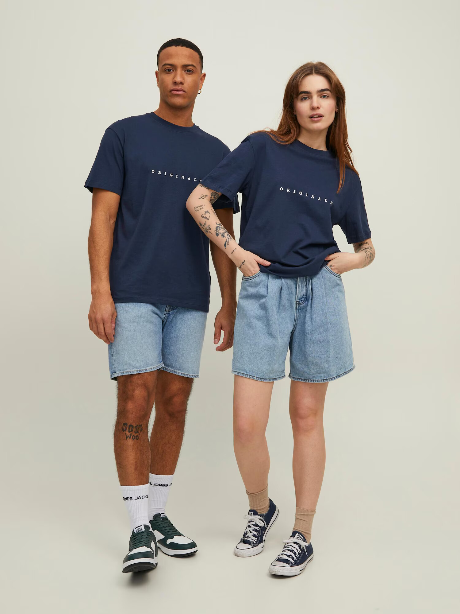 JACK & JONES Tričko 'Copenhagen' námornícka modrá / biela - Pepit.sk