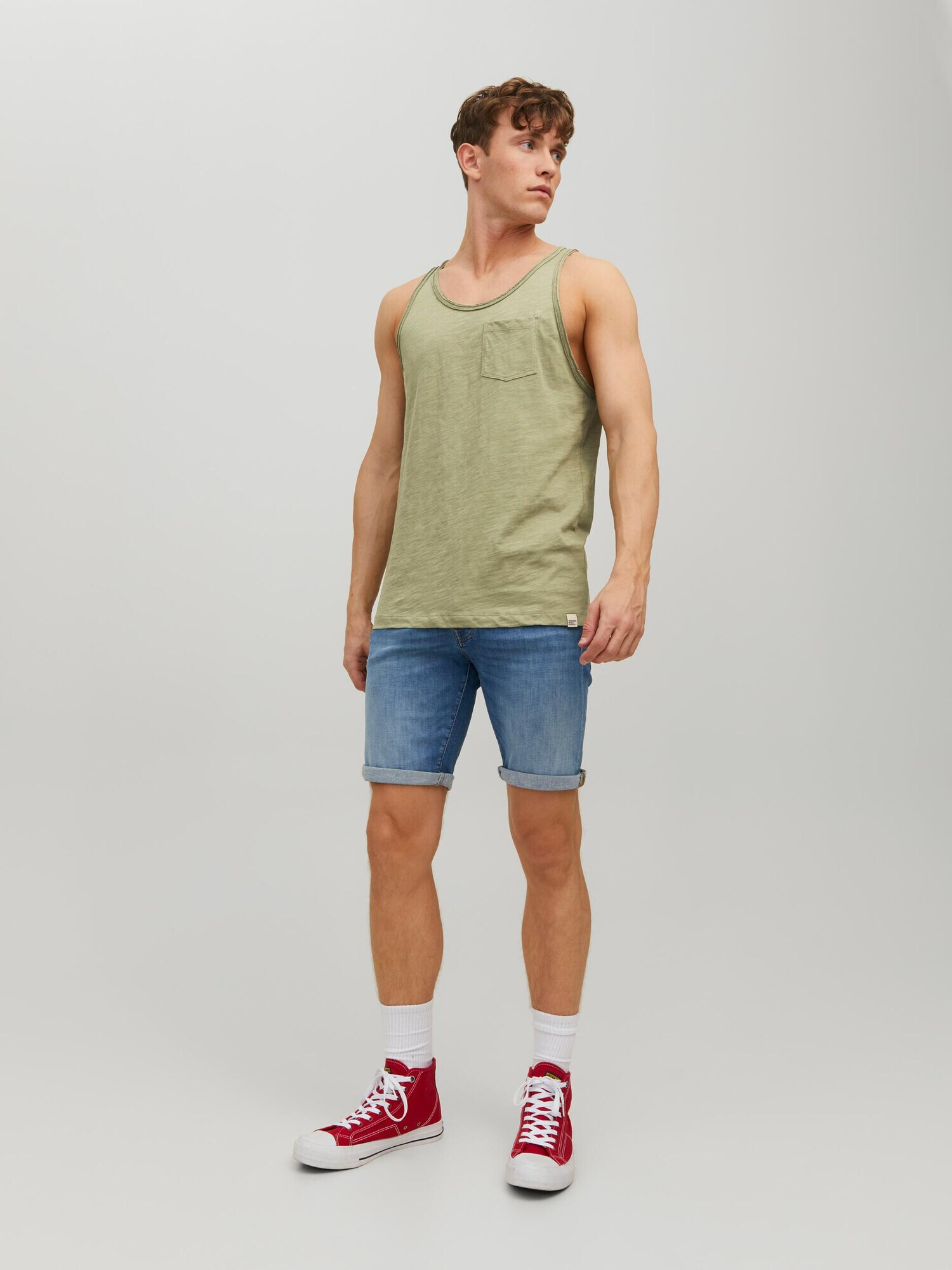 JACK & JONES Tričko 'Crayon' olivová - Pepit.sk