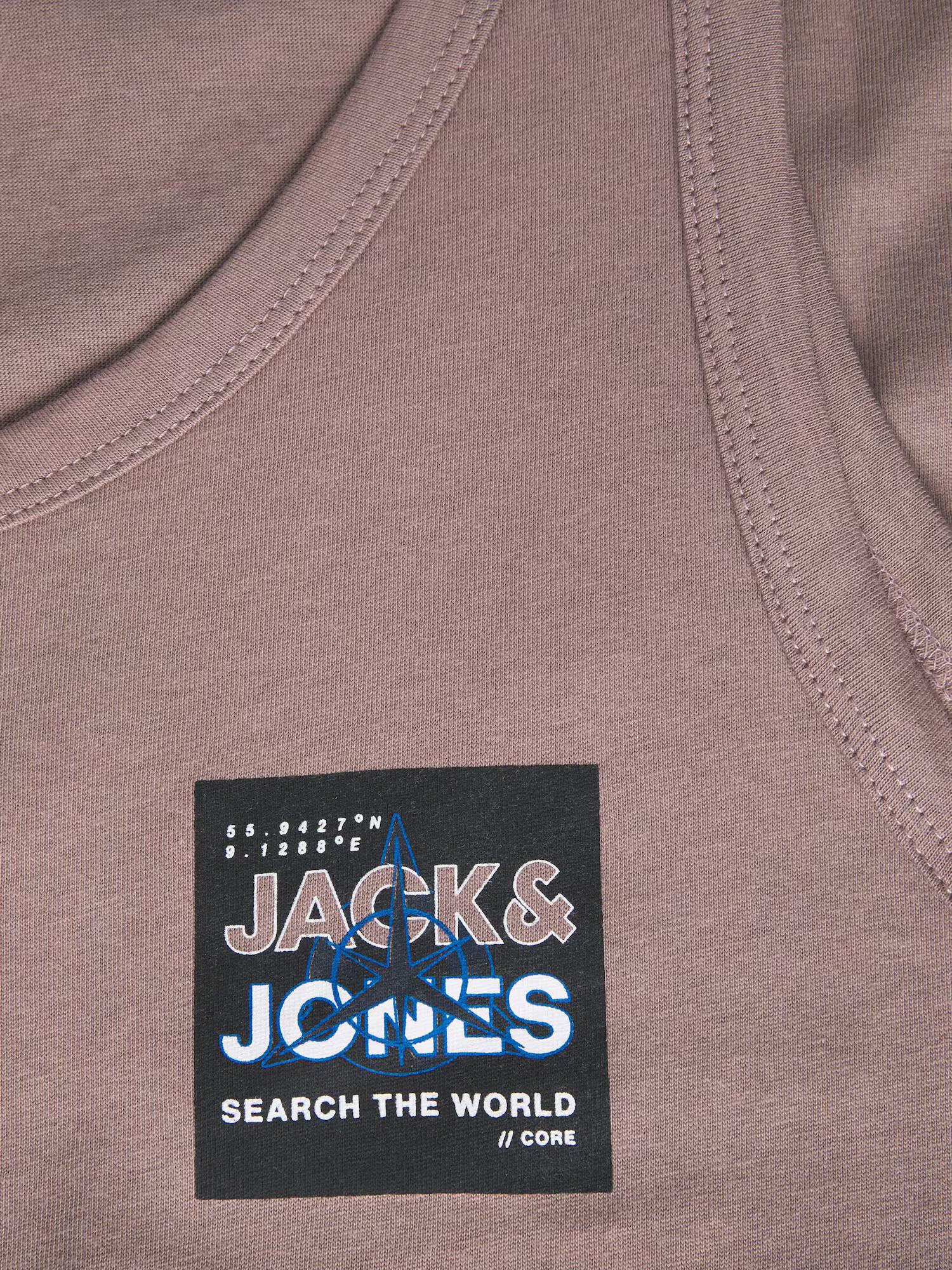 JACK & JONES Tričko 'HUNT' tmavošedá / svetlofialová / čierna / biela - Pepit.sk