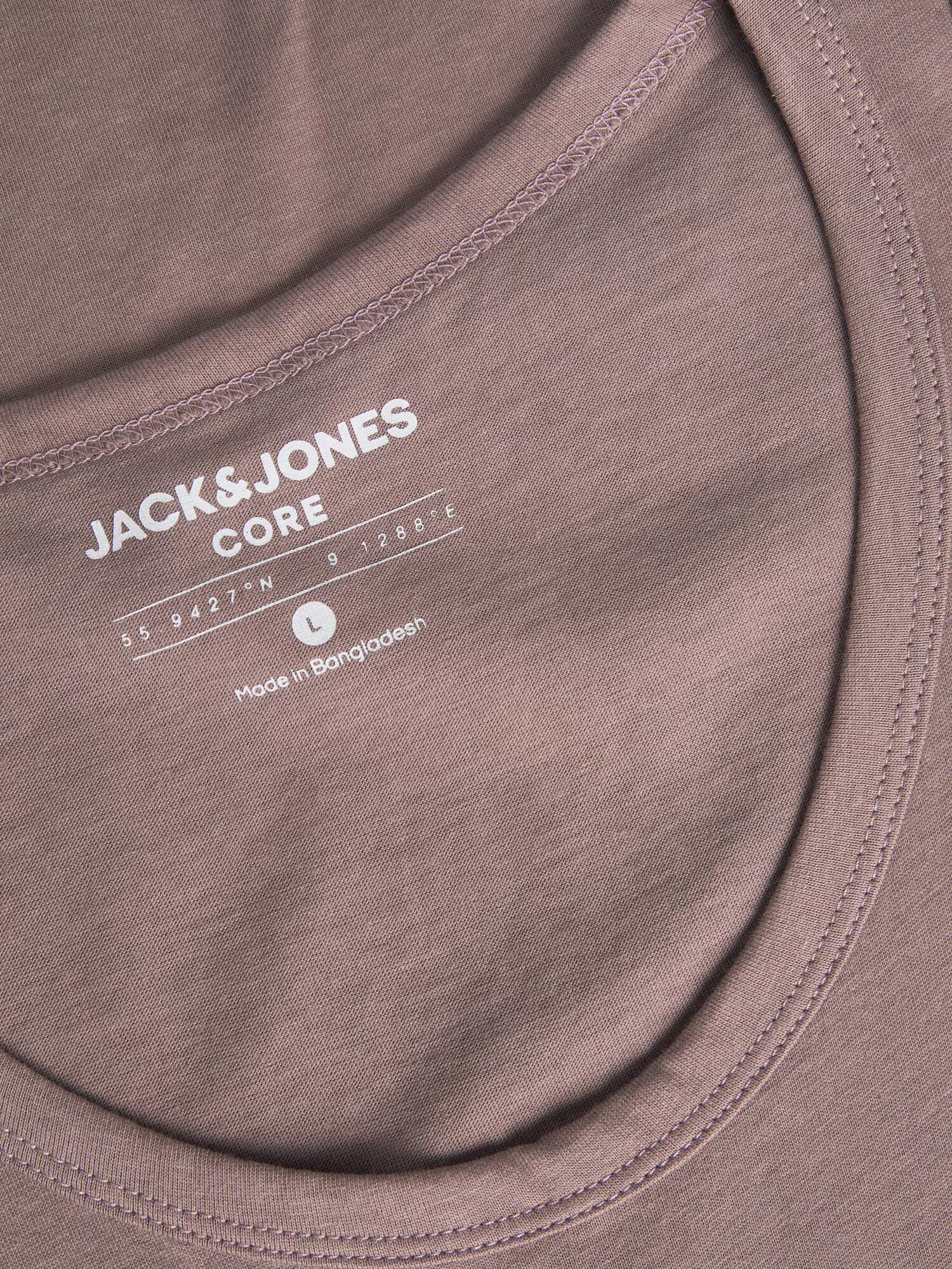 JACK & JONES Tričko 'HUNT' tmavošedá / svetlofialová / čierna / biela - Pepit.sk