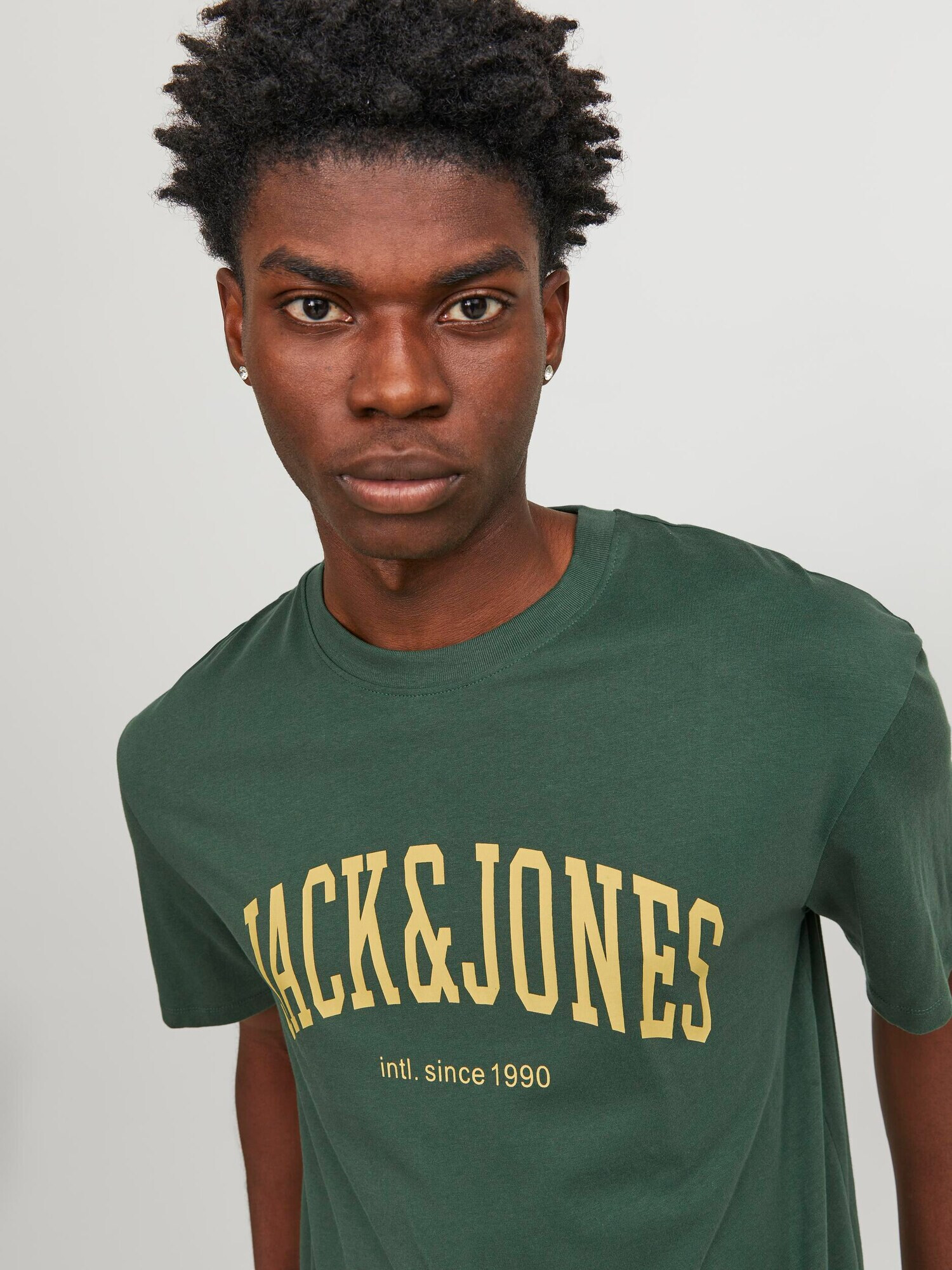 JACK & JONES Tričko 'Josh' svetložltá / tmavozelená - Pepit.sk