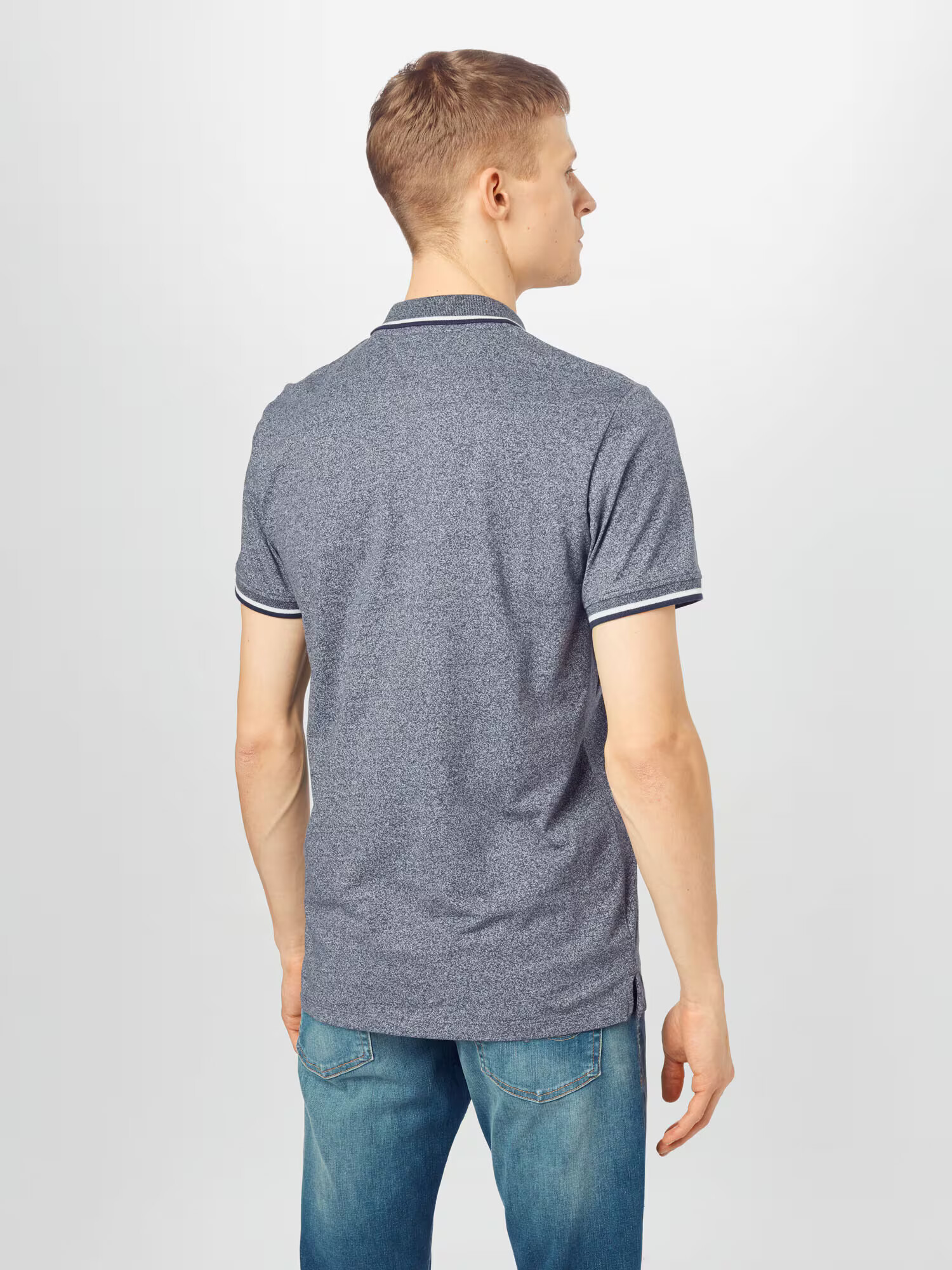 JACK & JONES Tričko námornícka modrá / koralová / biela - Pepit.sk