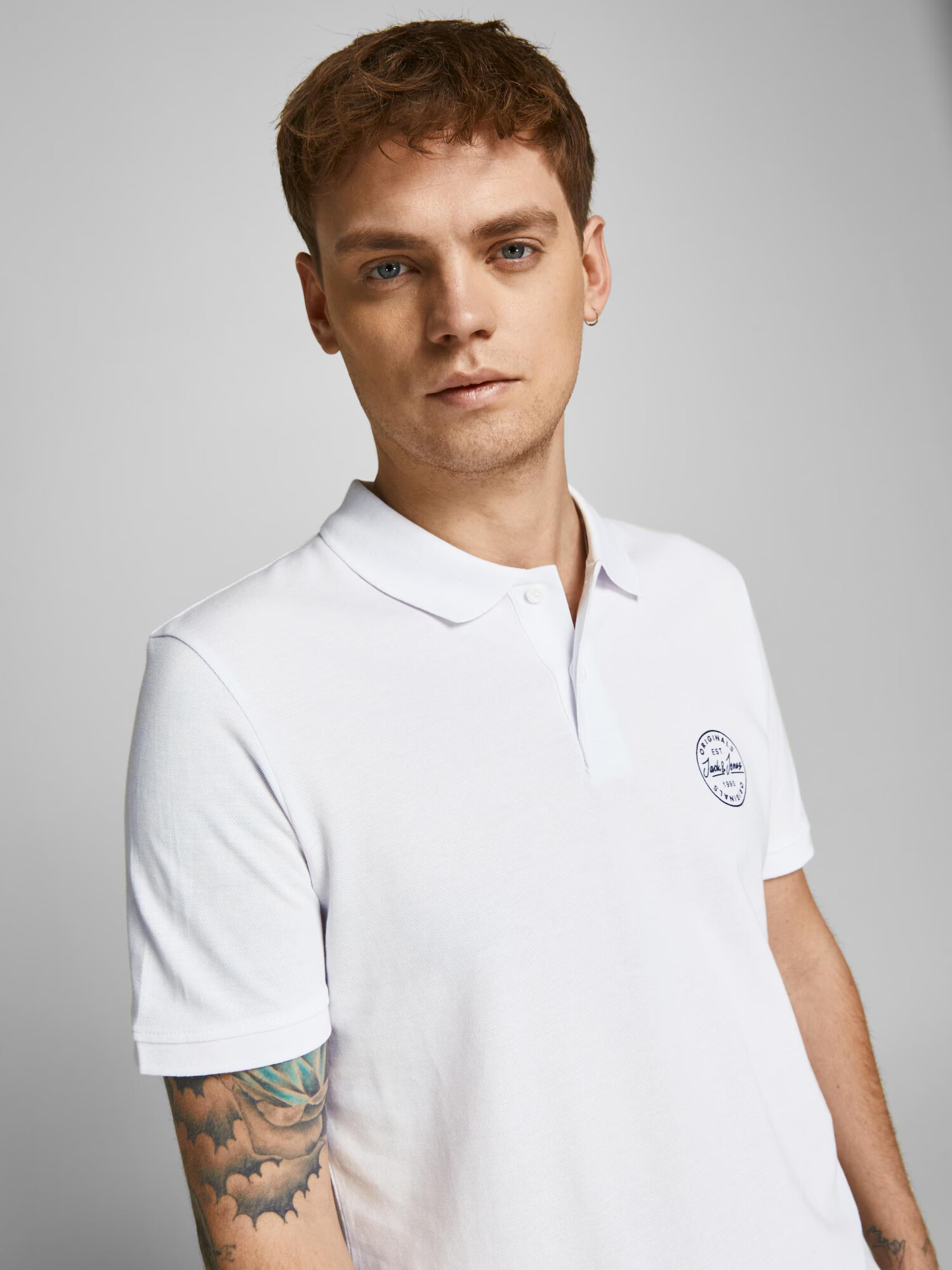 JACK & JONES Tričko 'Shark' námornícka modrá / biela - Pepit.sk