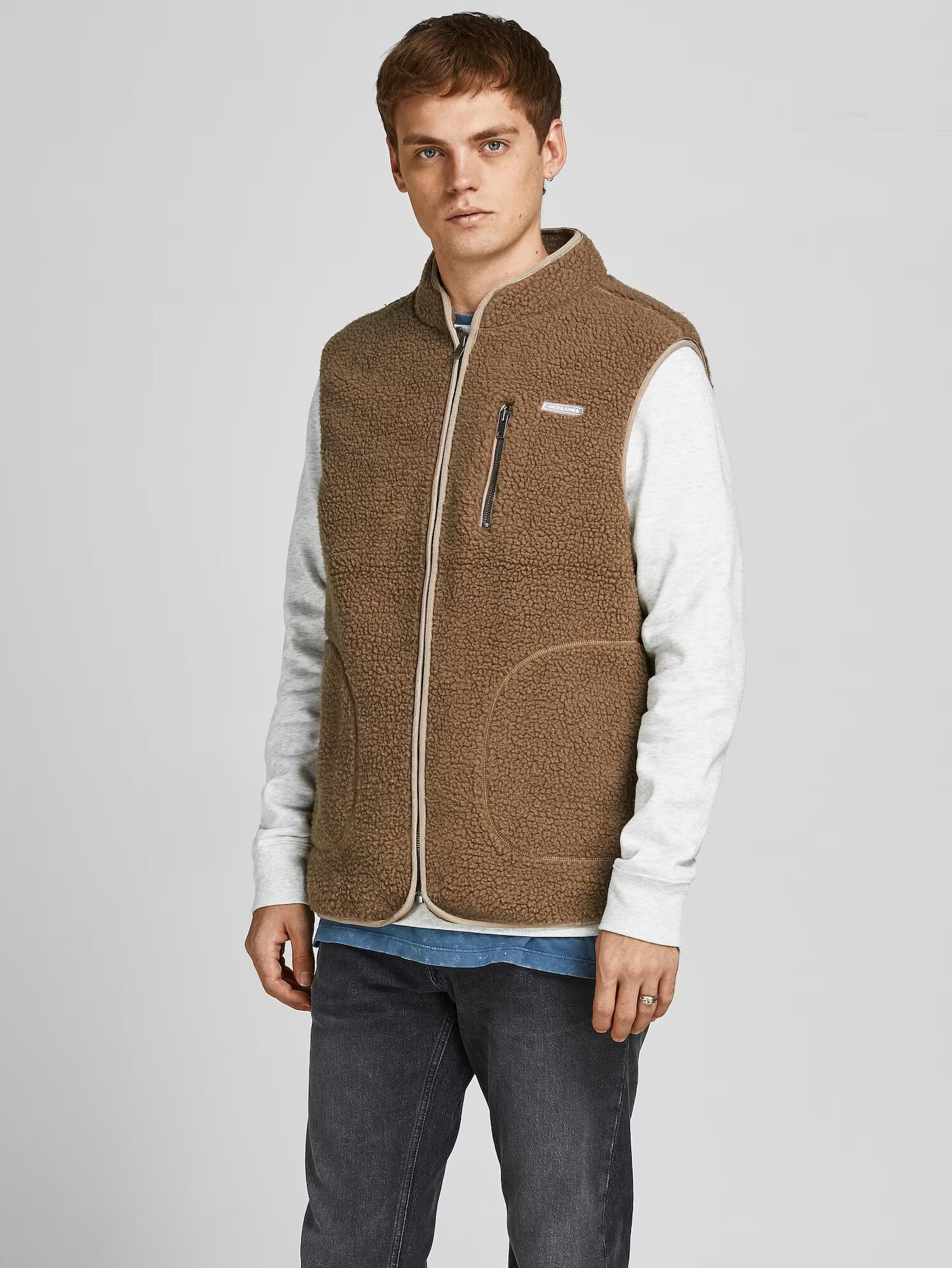 JACK & JONES Vesta svetlobéžová - Pepit.sk