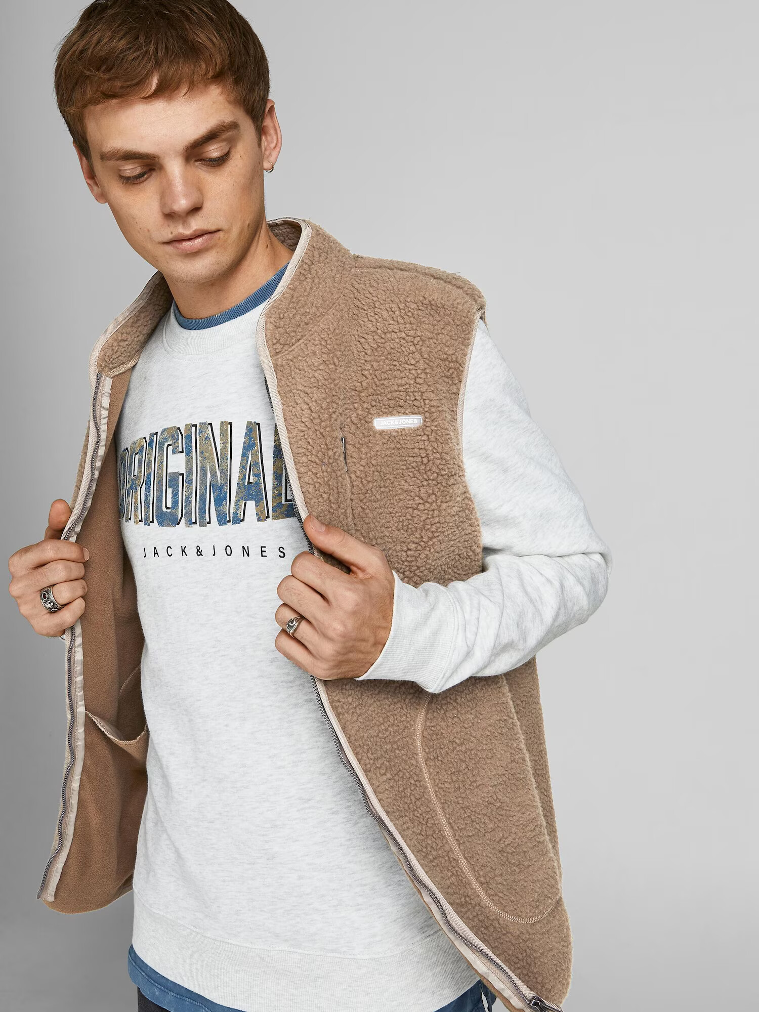 JACK & JONES Vesta svetlobéžová - Pepit.sk