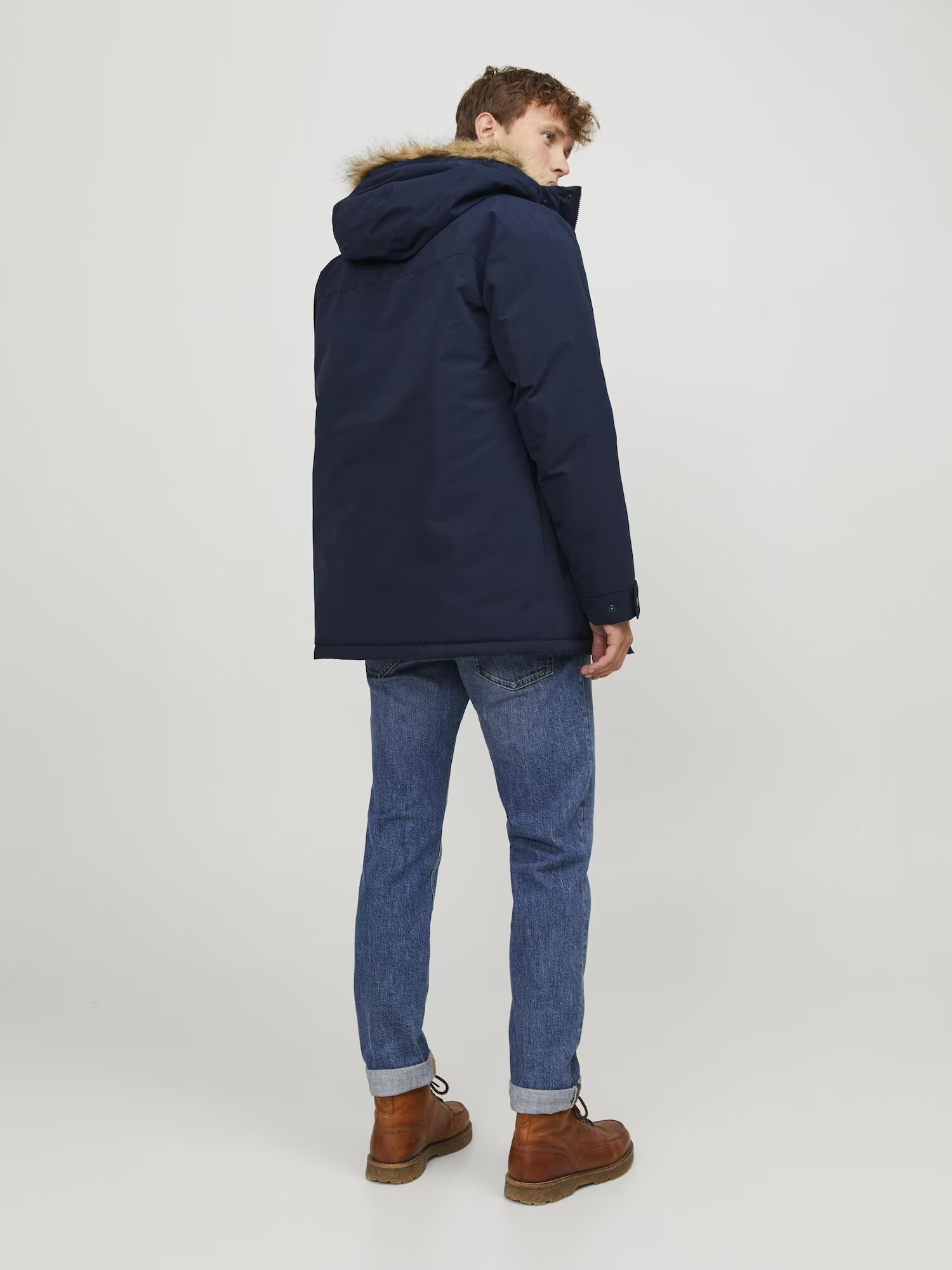 JACK & JONES Zimná parka 'Champ' námornícka modrá - Pepit.sk