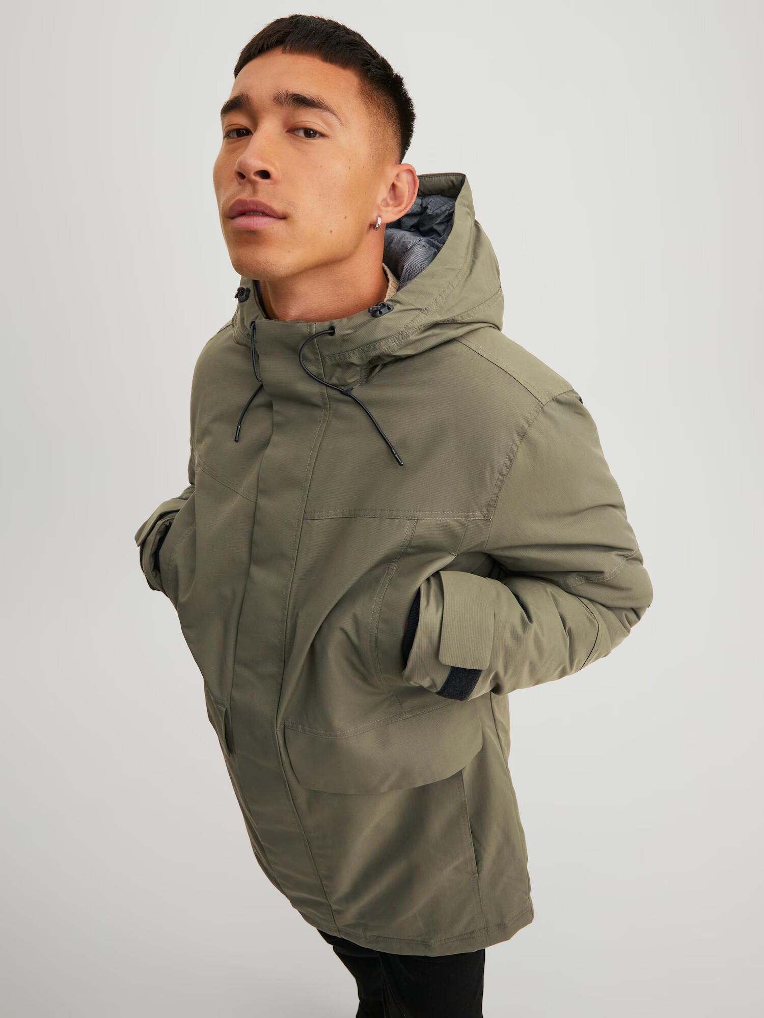 JACK & JONES Zimná parka 'DAMON' tmavozelená - Pepit.sk