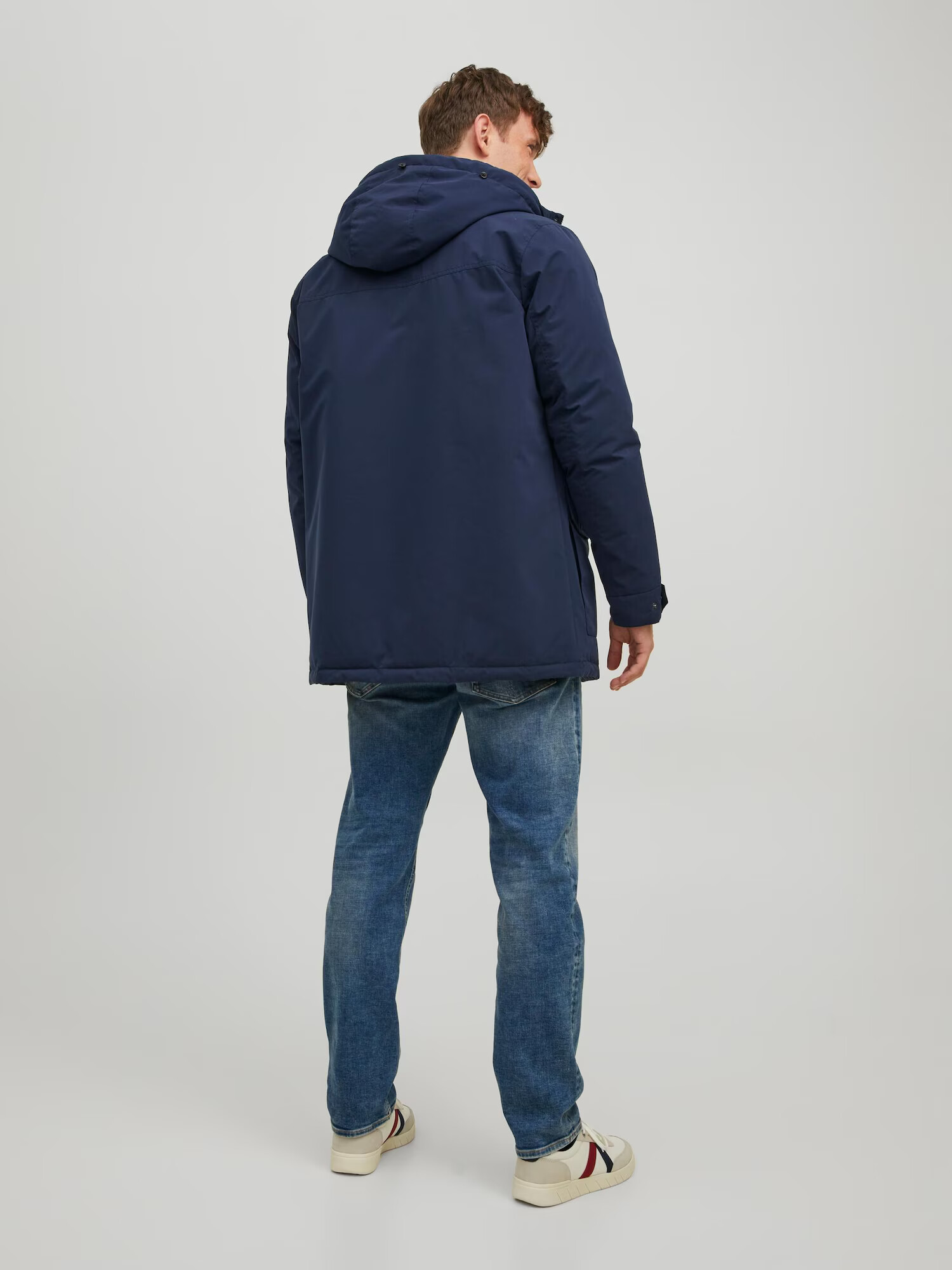 JACK & JONES Zimná parka námornícka modrá - Pepit.sk