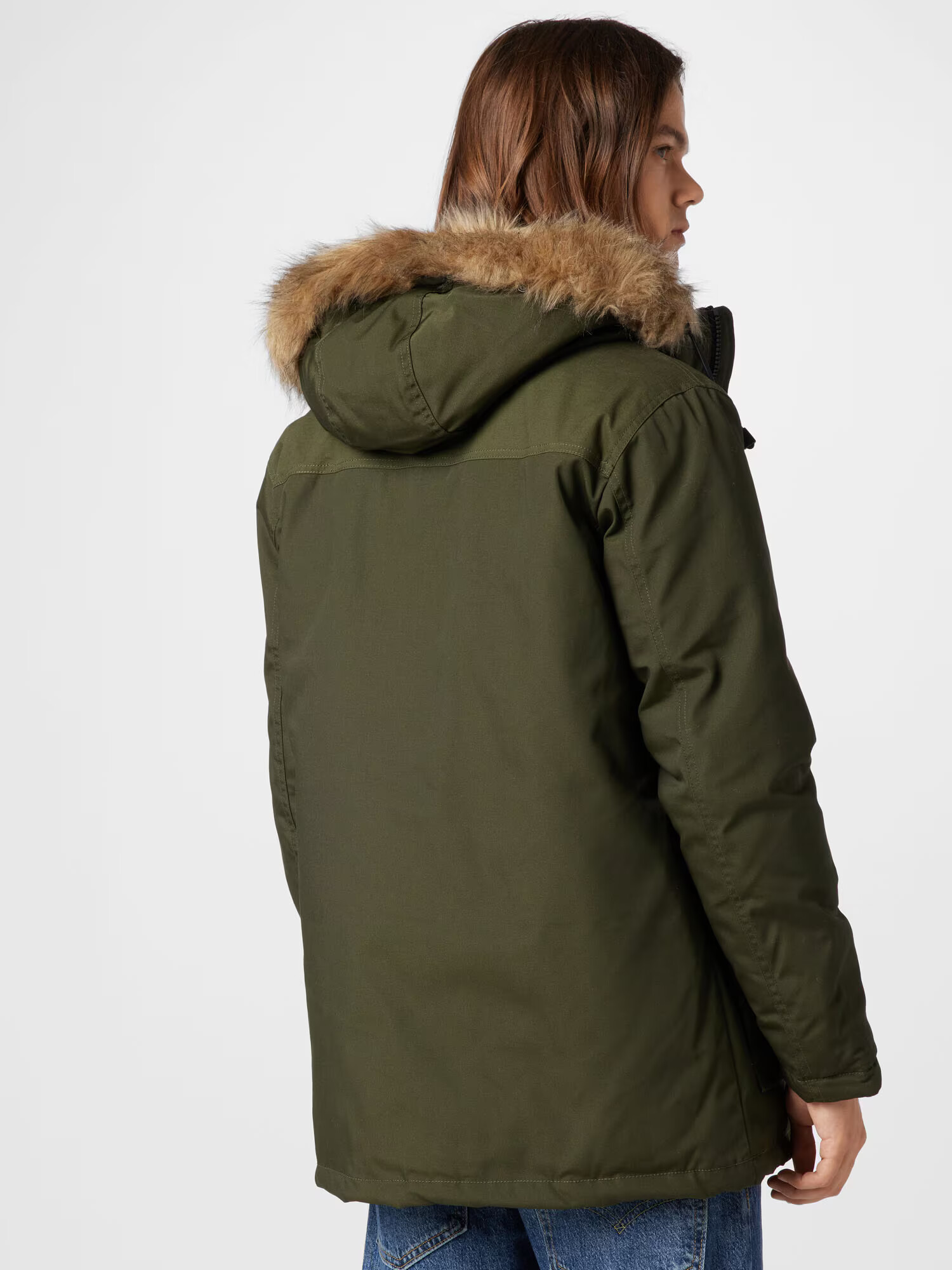 JACK & JONES Zimná parka 'Rocket' svetlohnedá / olivová / čierna - Pepit.sk