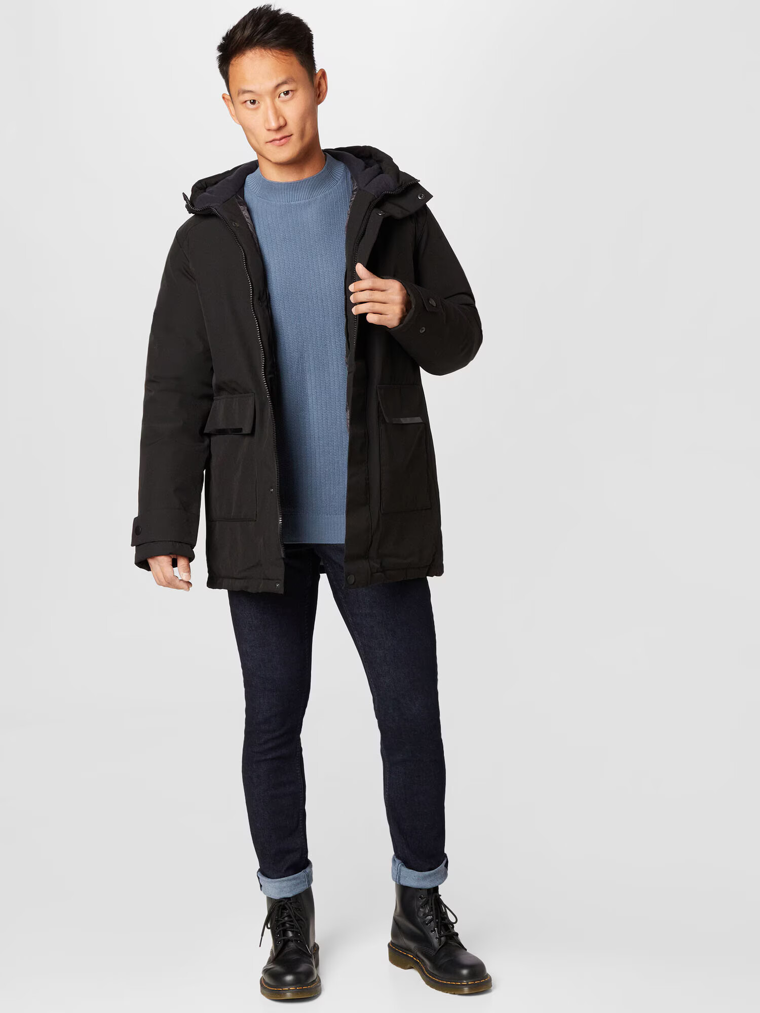 JACK & JONES Zimná parka 'Tiko' čierna - Pepit.sk