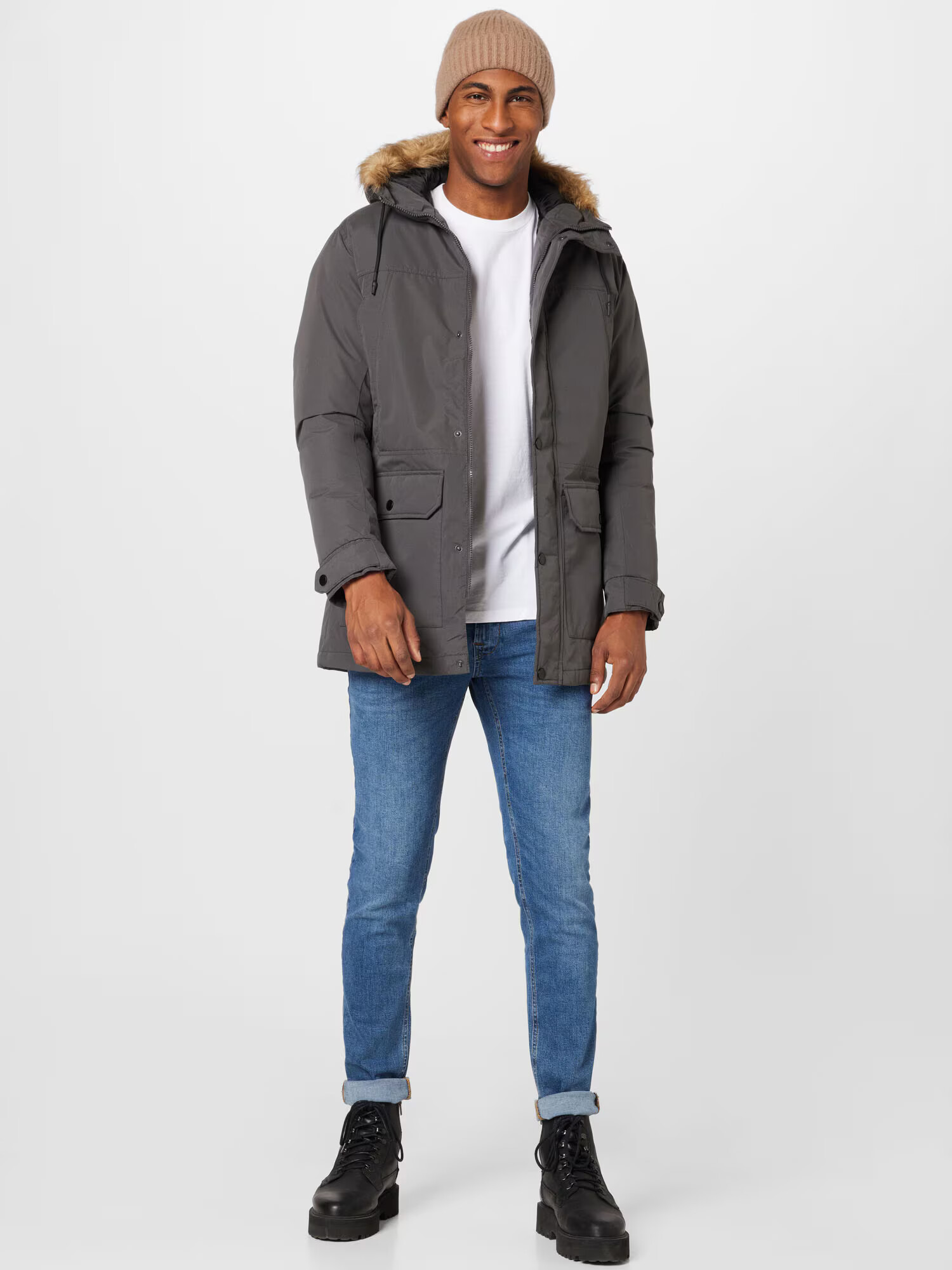 JACK & JONES Zimná parka 'WINNER' čadičová - Pepit.sk